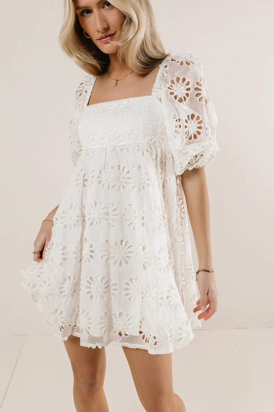 Leda Floral Babydoll Dress - FINAL SALE - Image 4