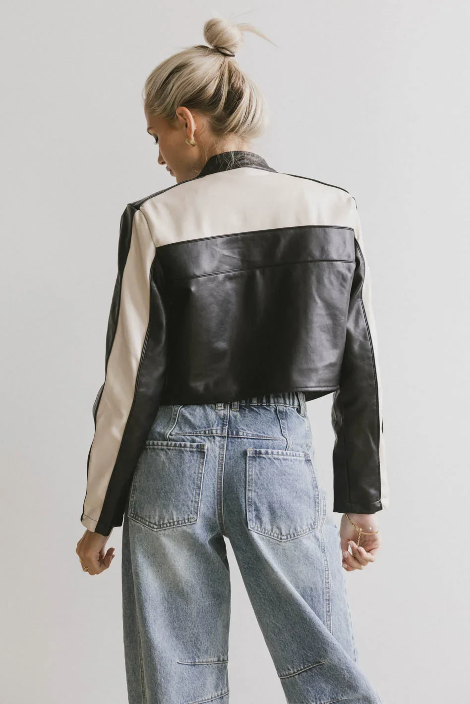 Leda Vegan Leather Jacket - FINAL SALE - Image 4
