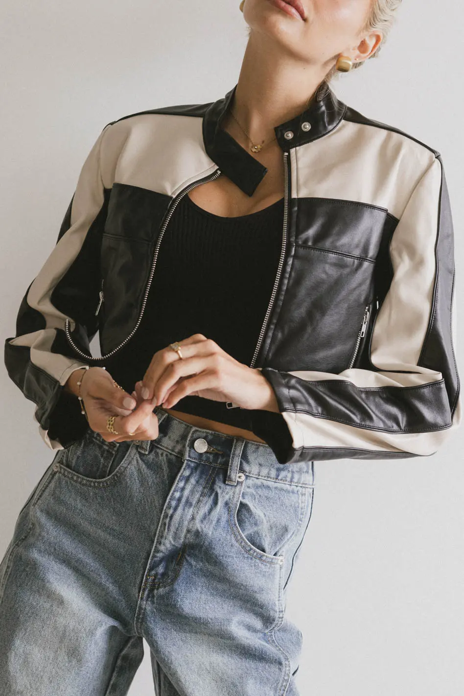 Leda Vegan Leather Jacket - FINAL SALE - Image 5