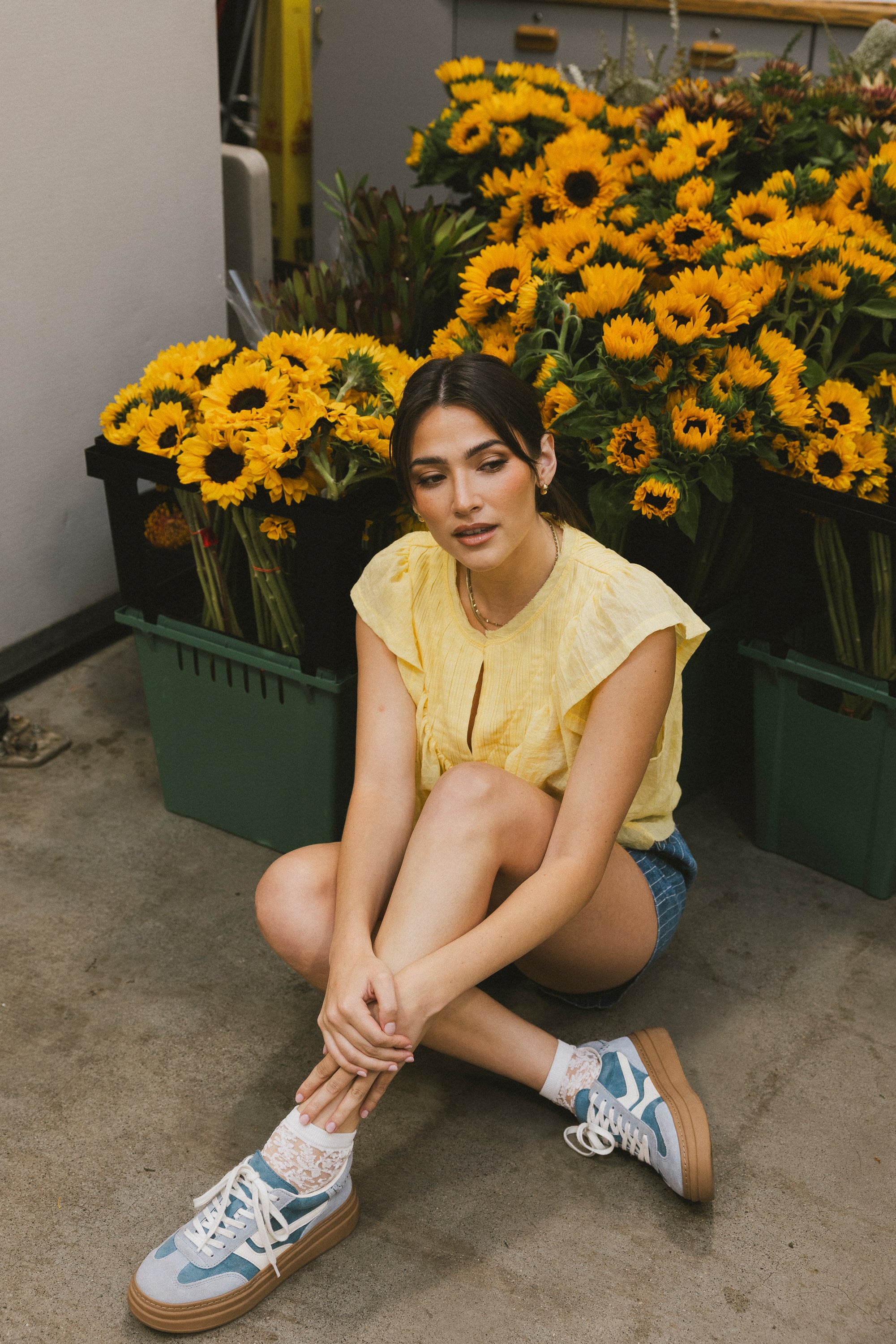 Leia Blouse in Yellow - FINAL SALE - Image 3