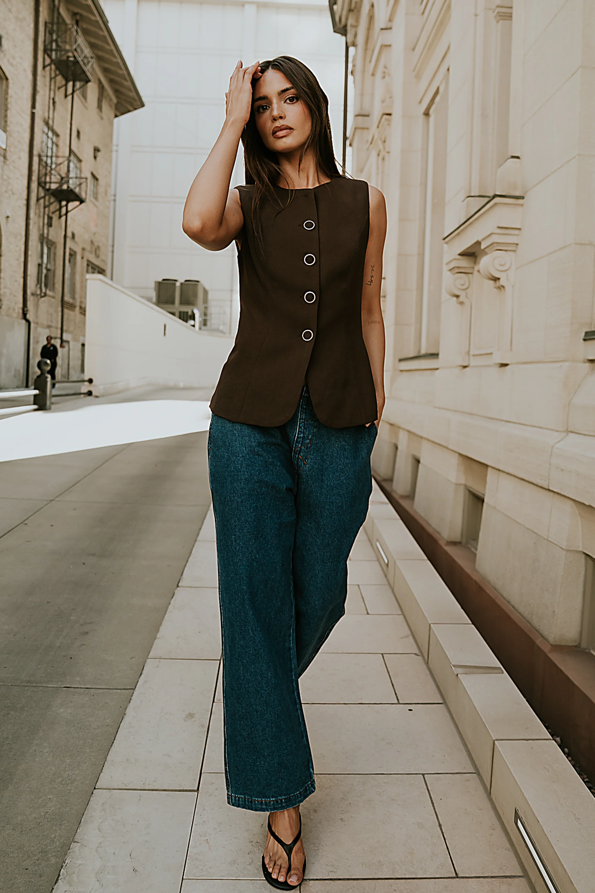 Lena Oversized Denim Pants - FINAL SALE