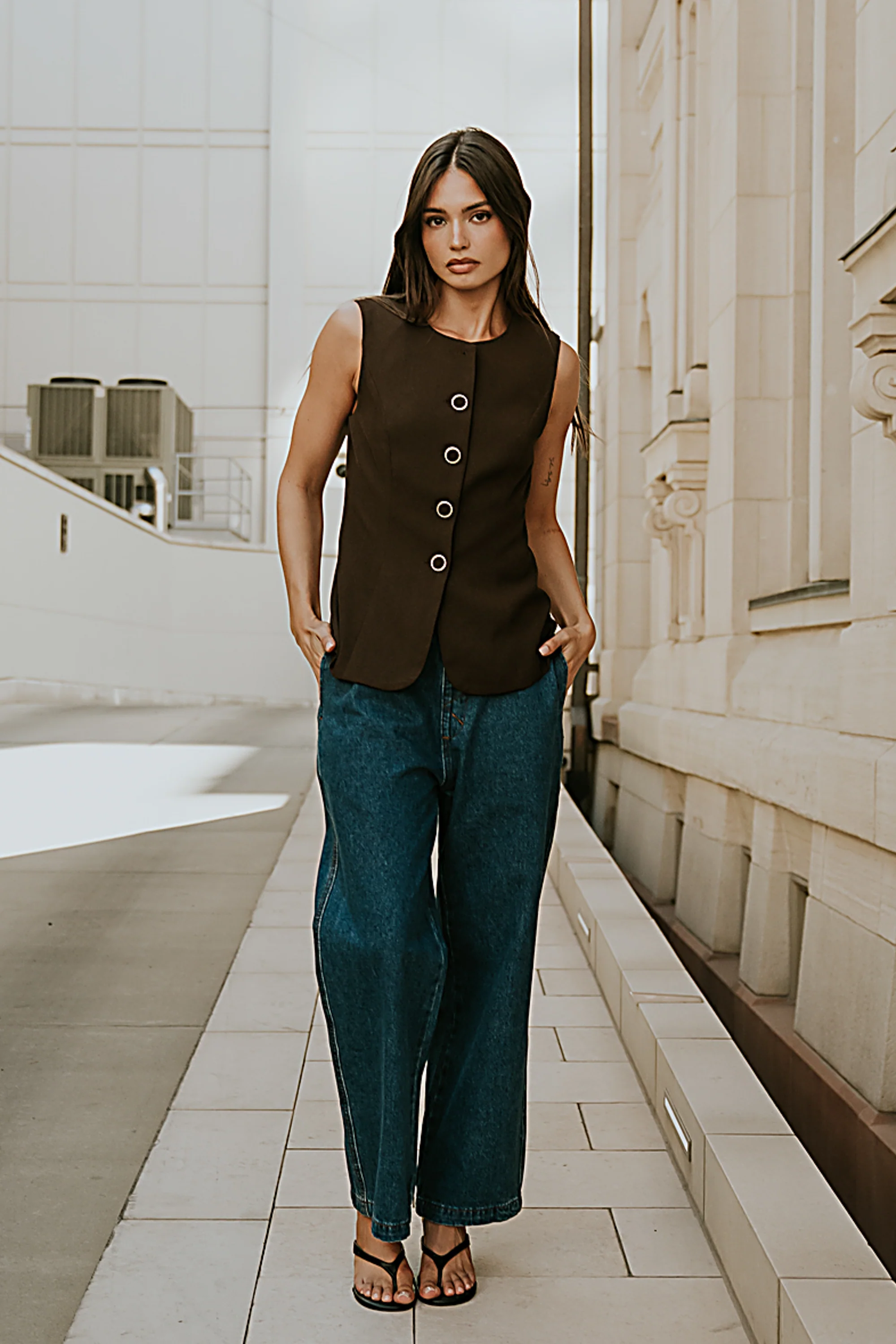 Lena Oversized Denim Pants - FINAL SALE - Image 5