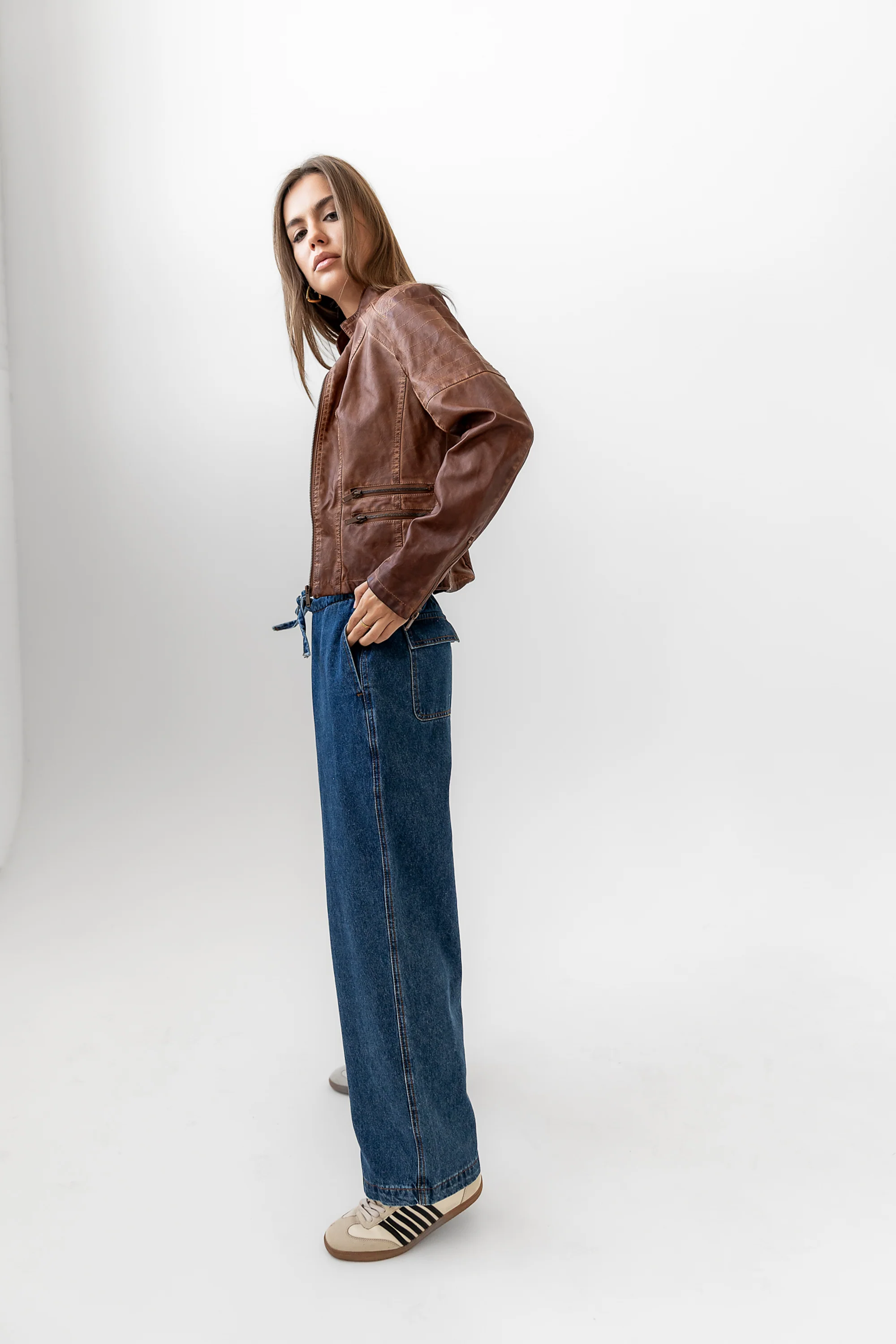 Lena Oversized Denim Pants - FINAL SALE - Image 7