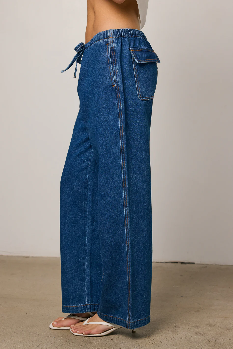 Lena Oversized Denim Pants - FINAL SALE - Image 9