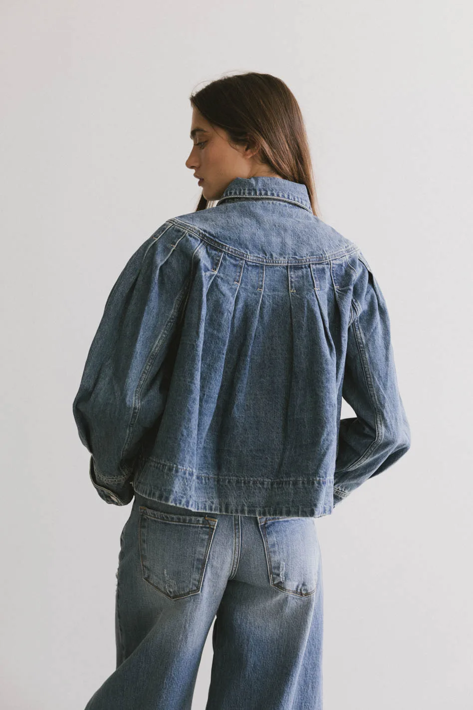 Lennon Denim Jacket Medium Wash - Image 4