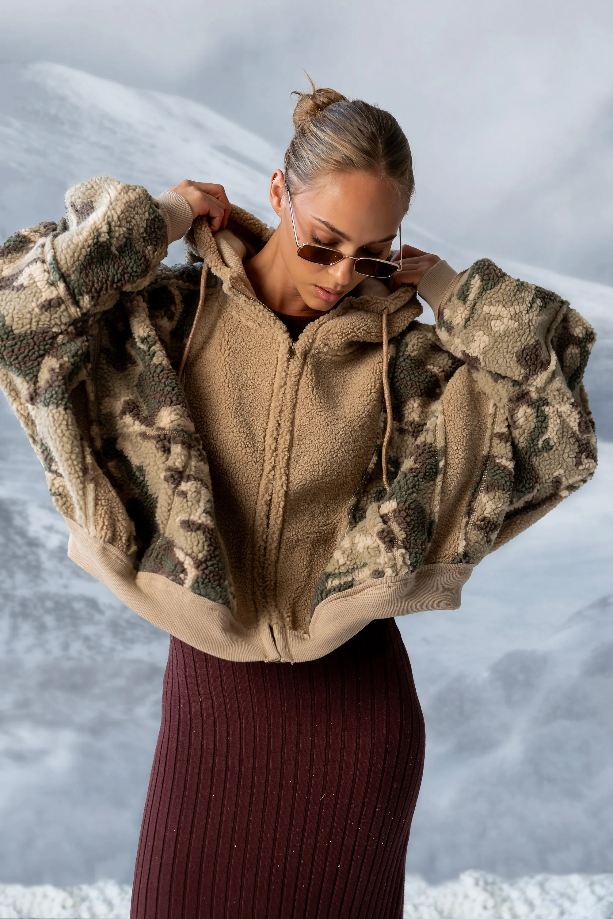 Lennox Oversized Sherpa Jacket - FINAL SALE
