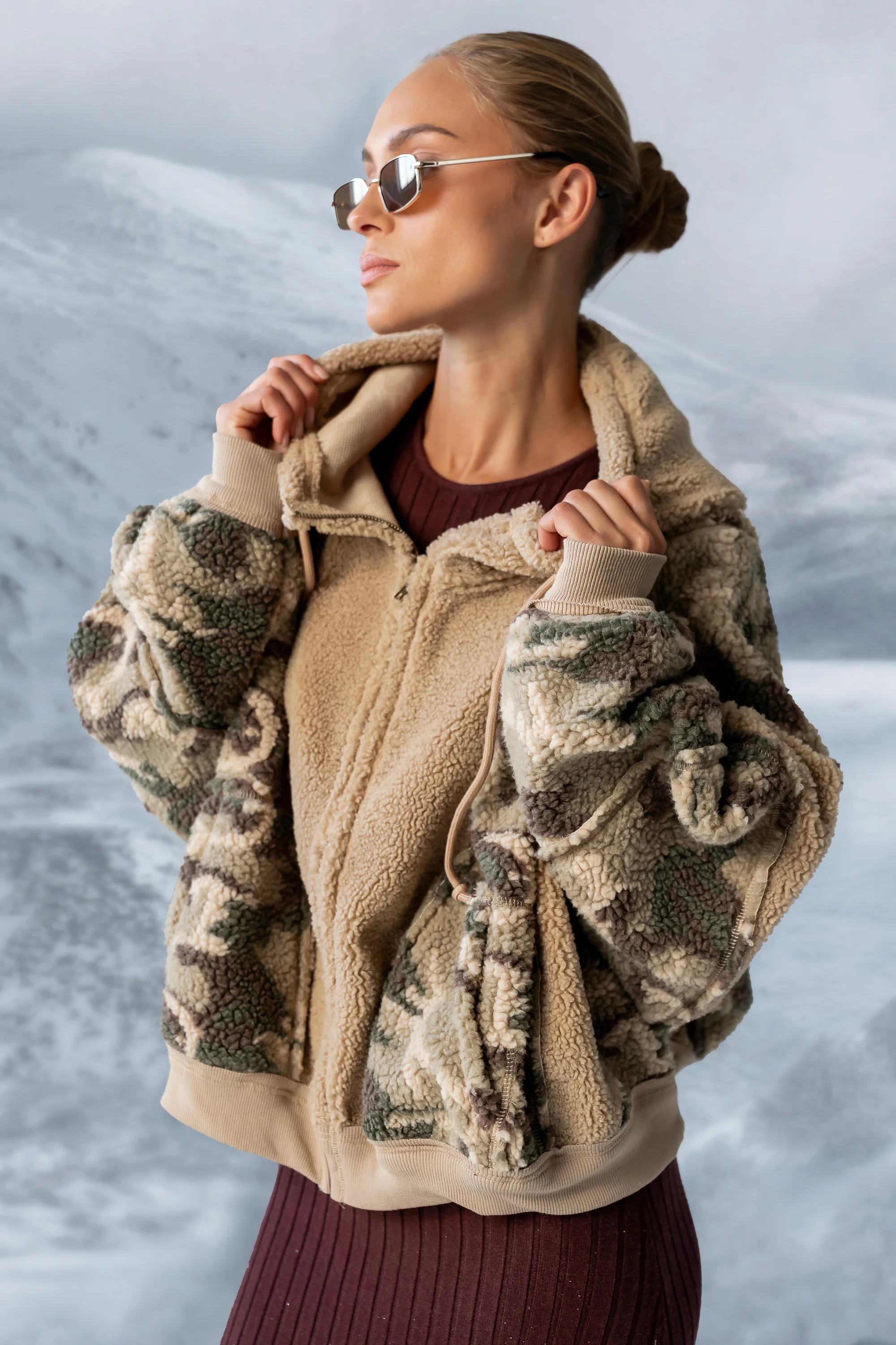 Lennox Oversized Sherpa Jacket - FINAL SALE - Image 2