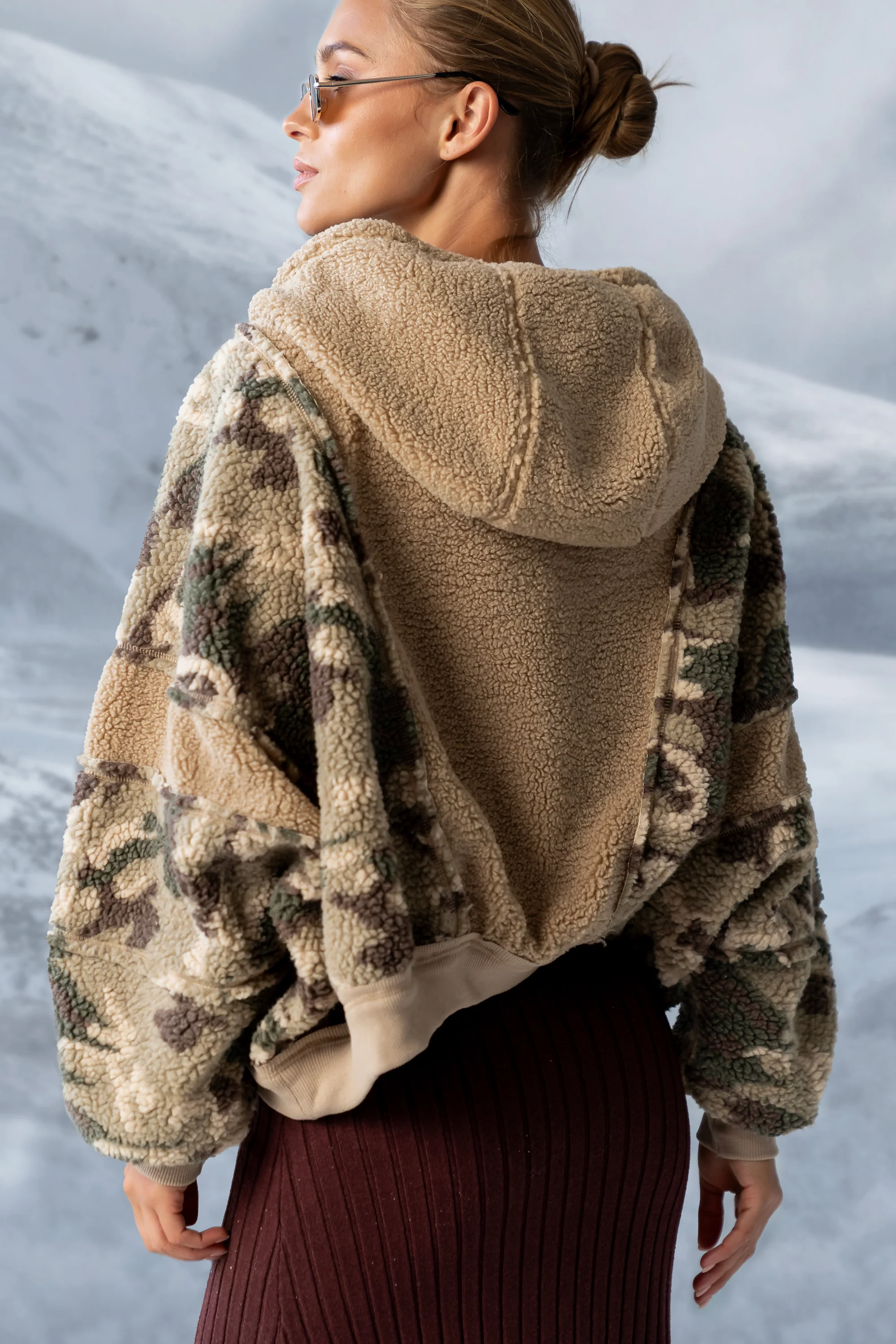 Lennox Oversized Sherpa Jacket - FINAL SALE - Image 3