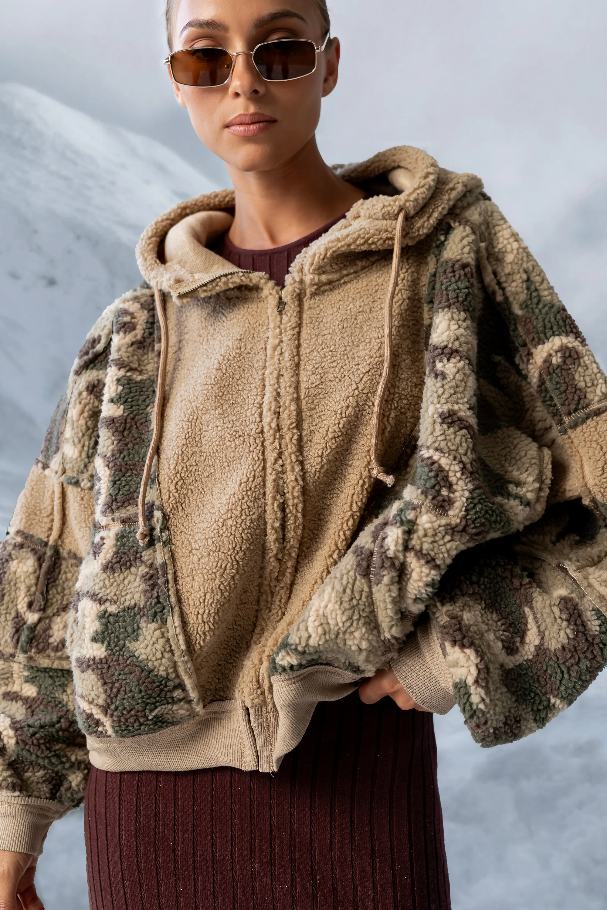 Lennox Oversized Sherpa Jacket - FINAL SALE - Image 4