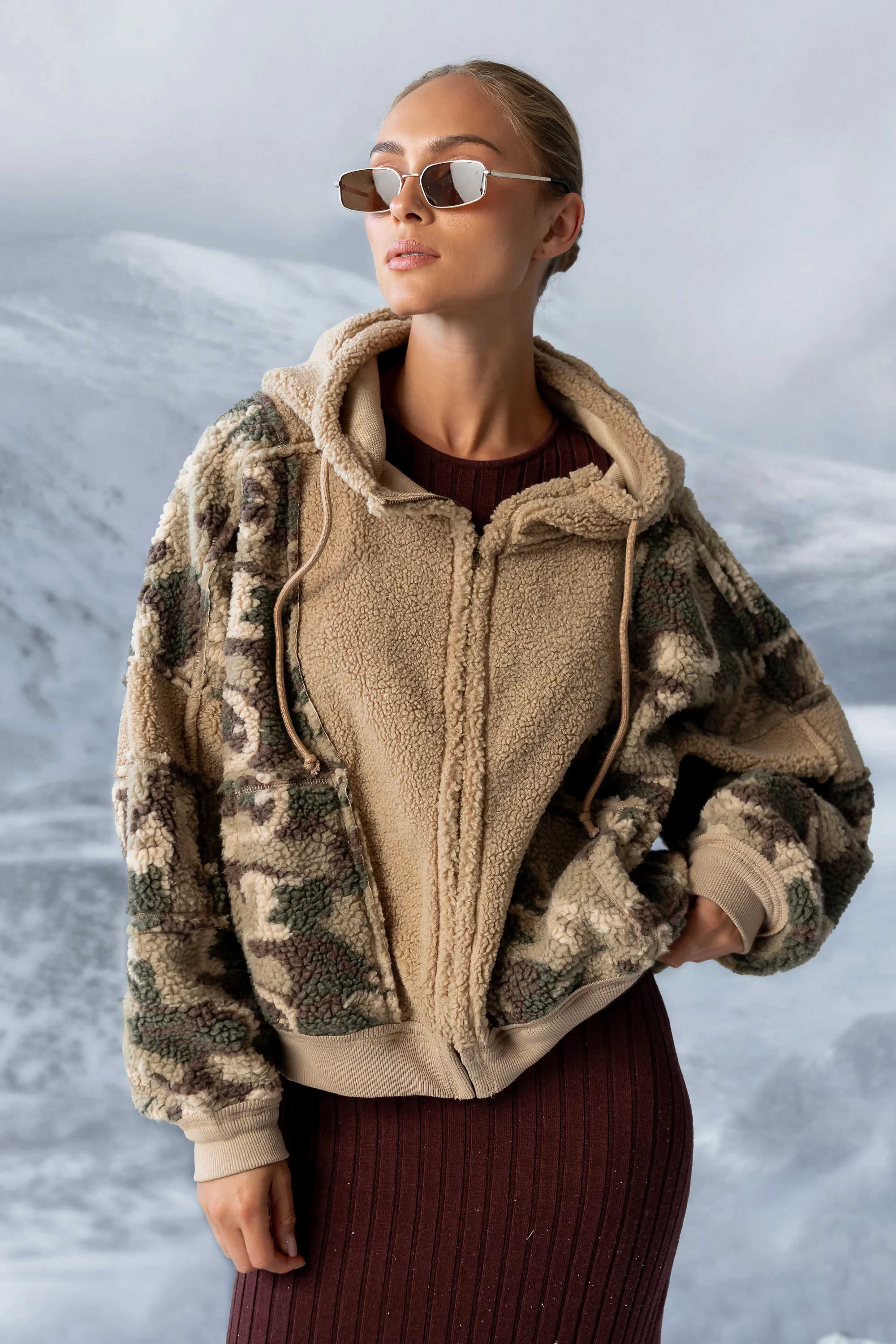Lennox Oversized Sherpa Jacket - FINAL SALE - Image 5