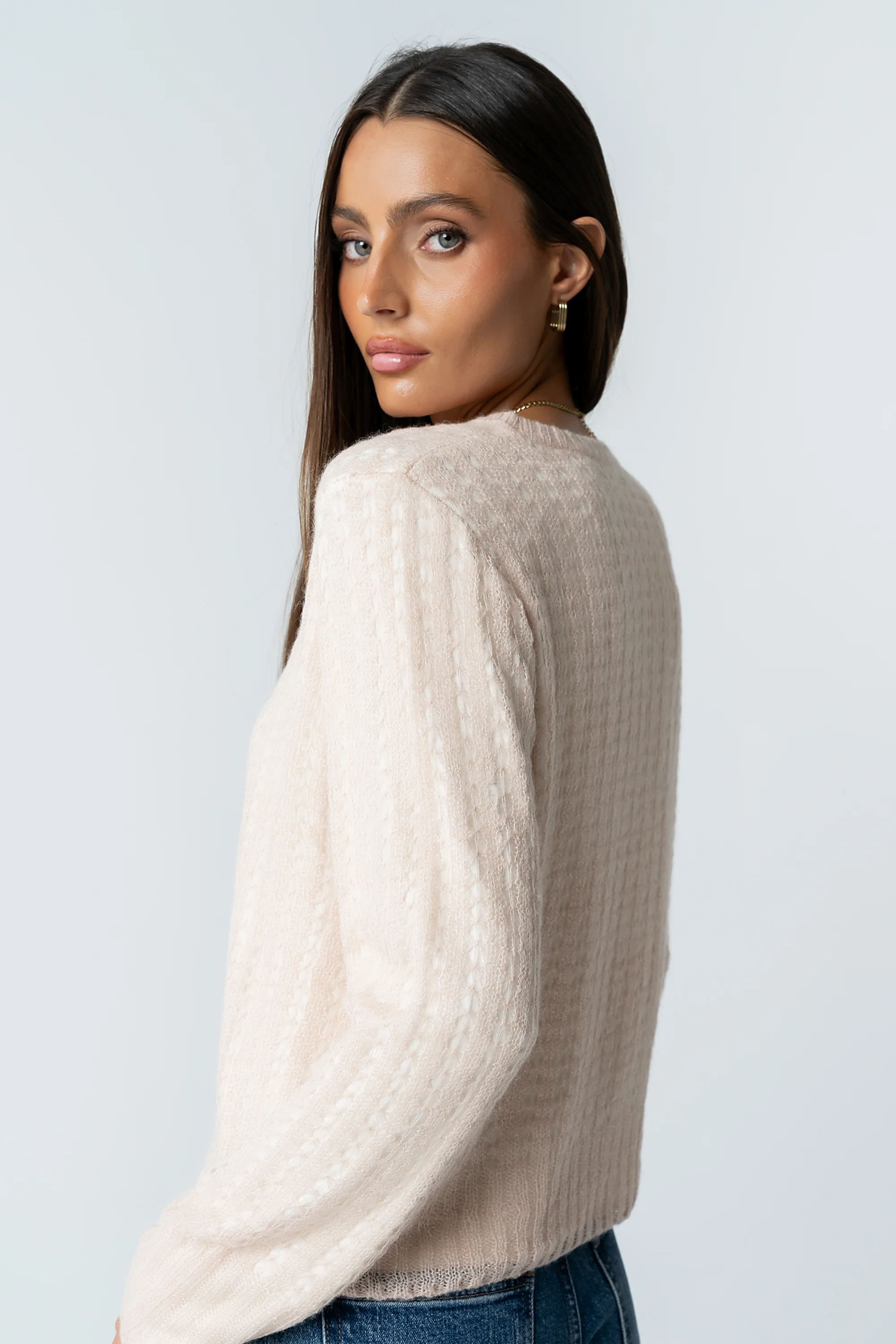 Leo Layered Sweater in Pink - FINAL SALE - Image 3