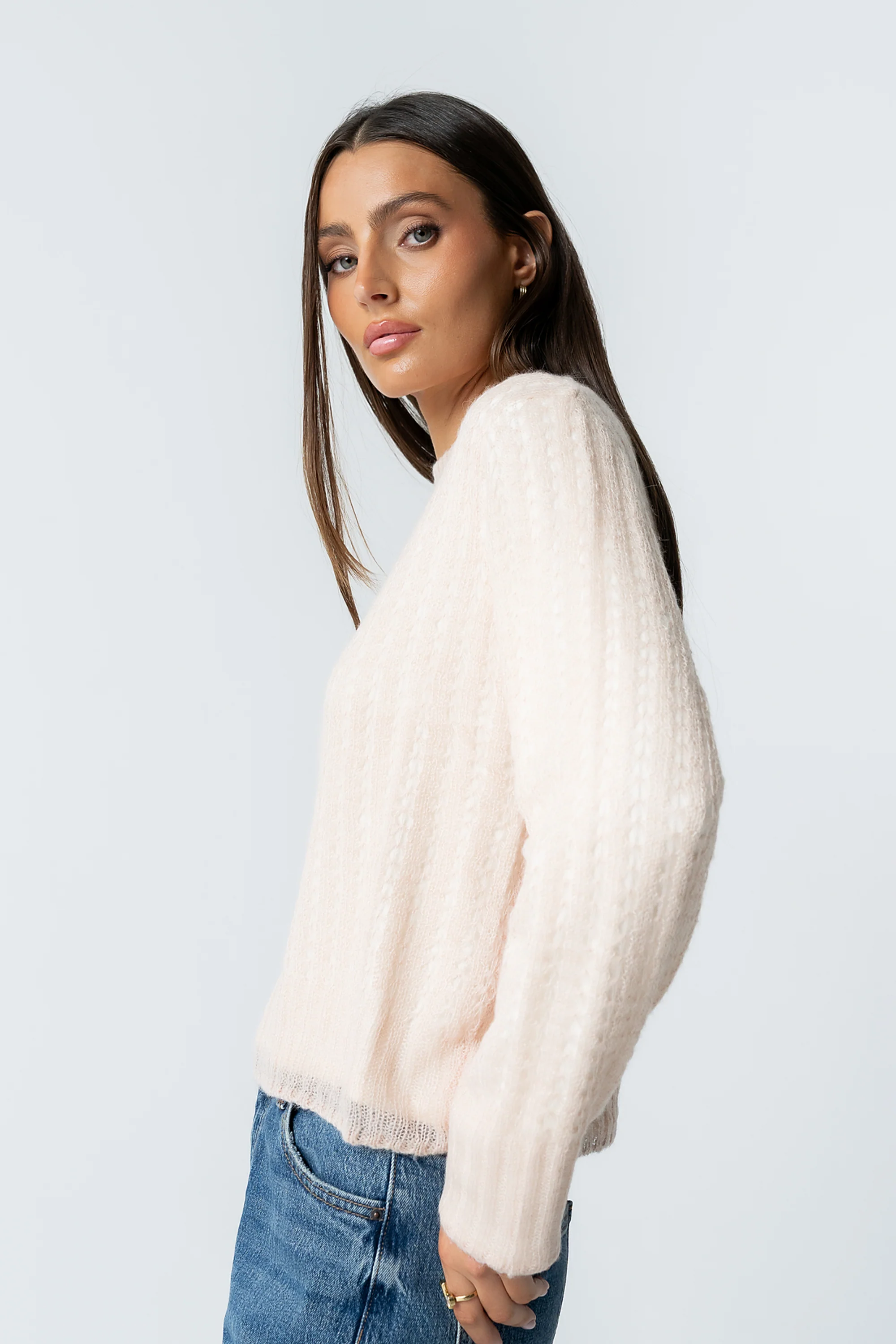 Leo Layered Sweater in Pink - FINAL SALE - Image 4