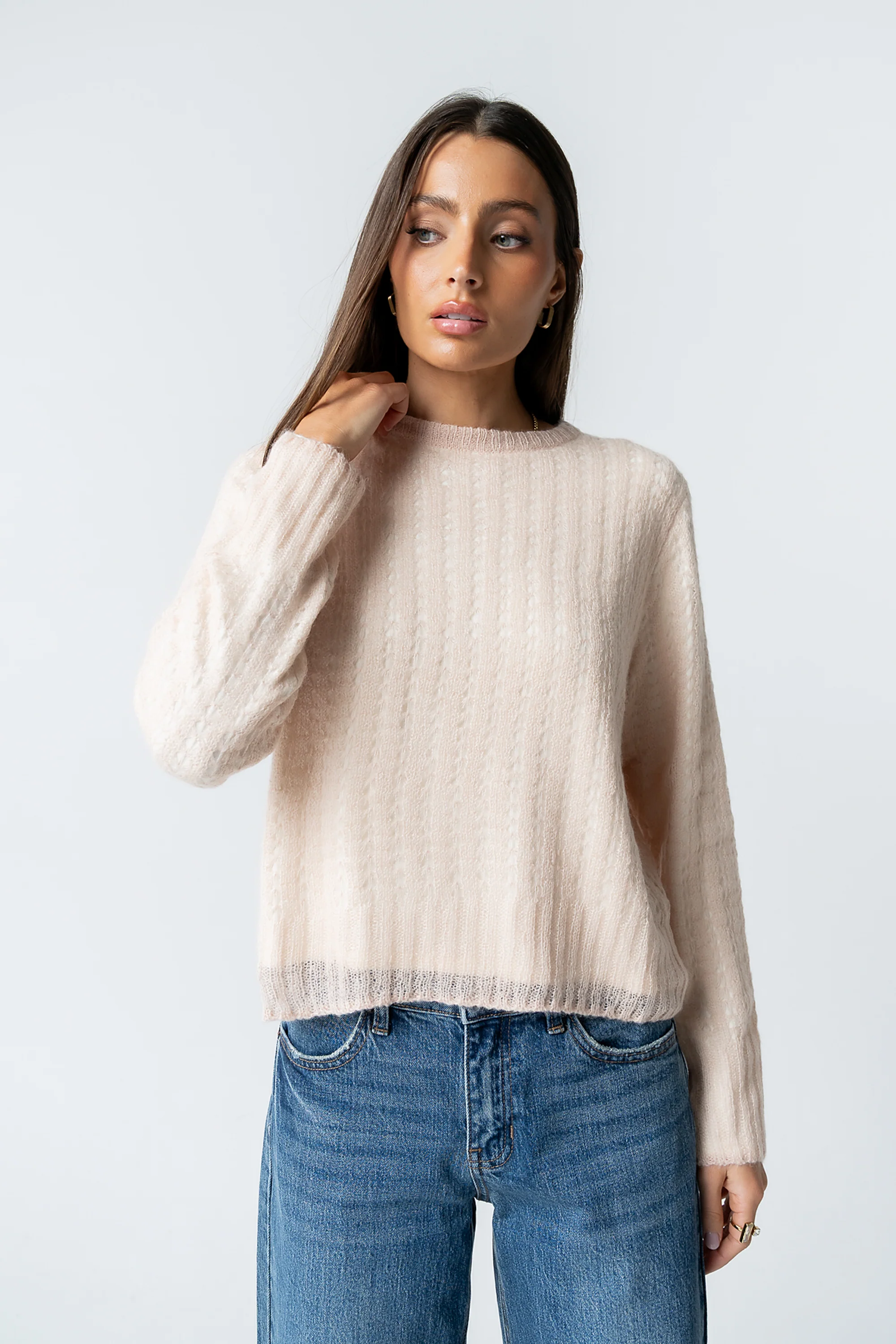 Leo Layered Sweater in Pink - FINAL SALE - Image 5