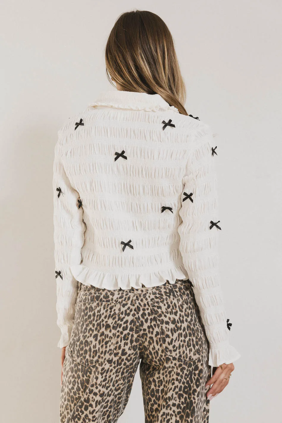 Leonora Blouse in White - FINAL SALE - Image 2
