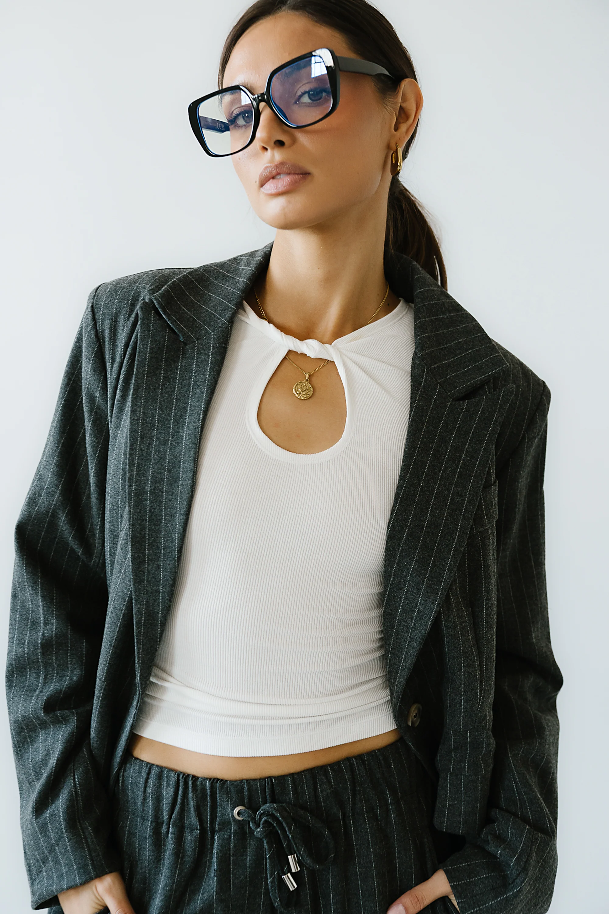 Leslie Cutout Top in White - FINAL SALE - Image 2