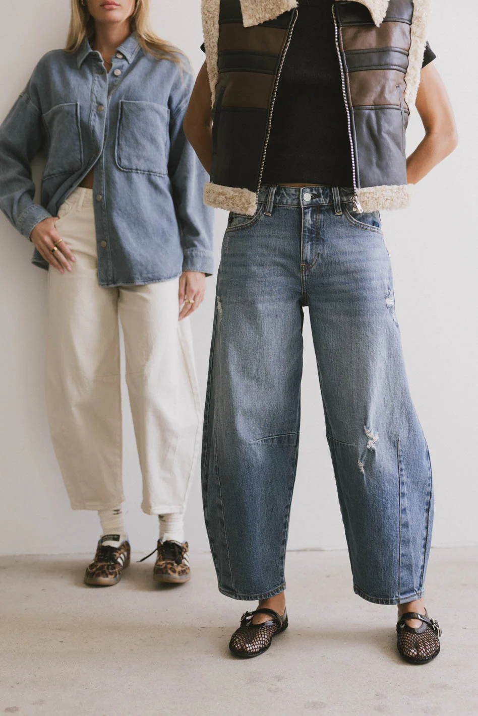 Lex Barrel Jeans in Ivory - FINAL SALE - Image 4