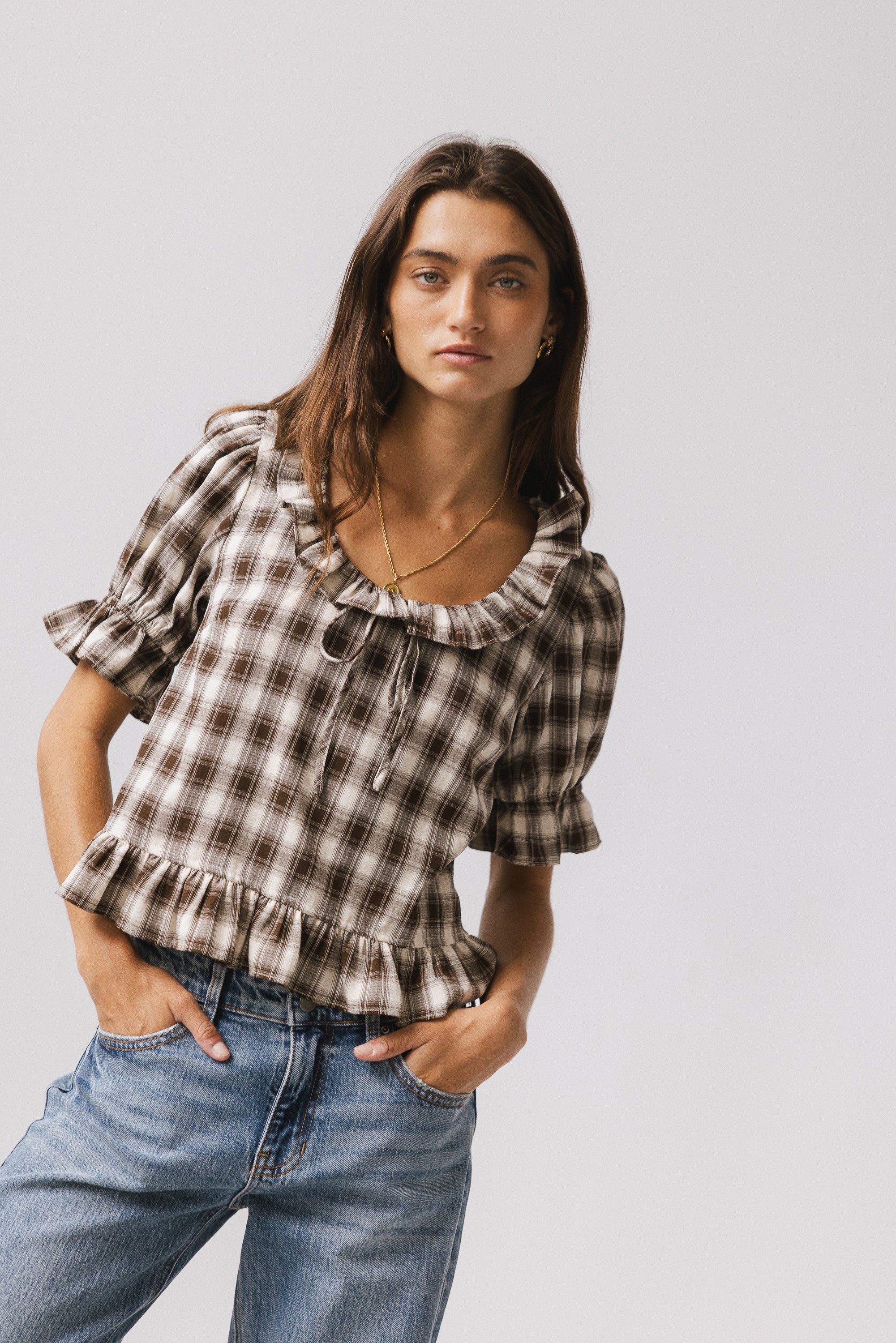 Liam Plaid Blouse - Image 4