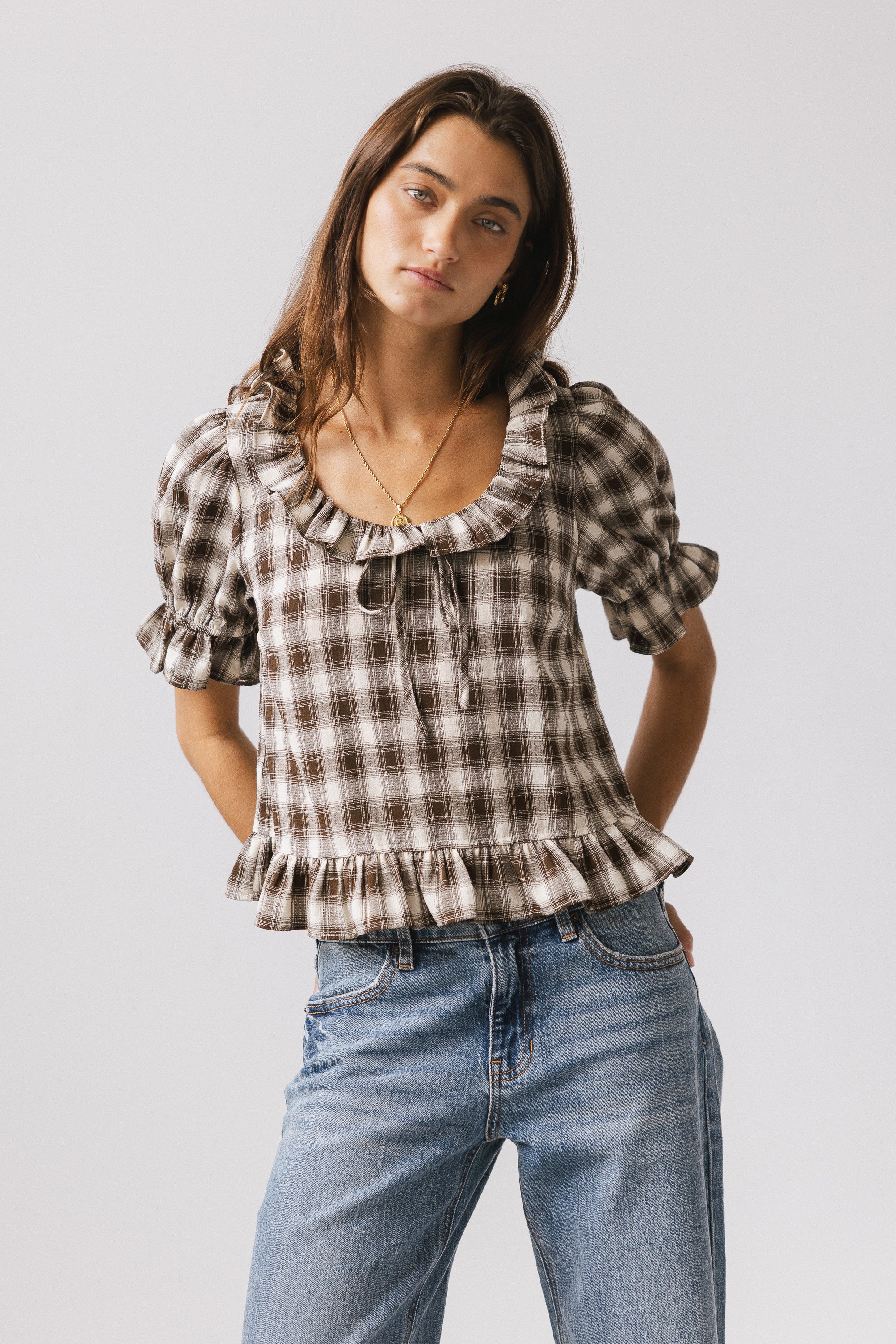 Liam Plaid Blouse - Image 5