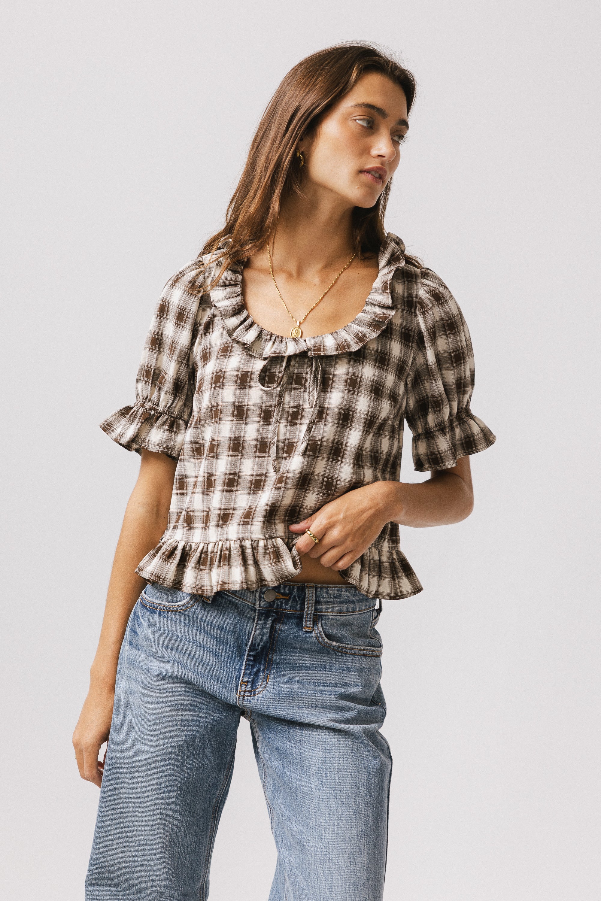 Liam Plaid Blouse - Image 6