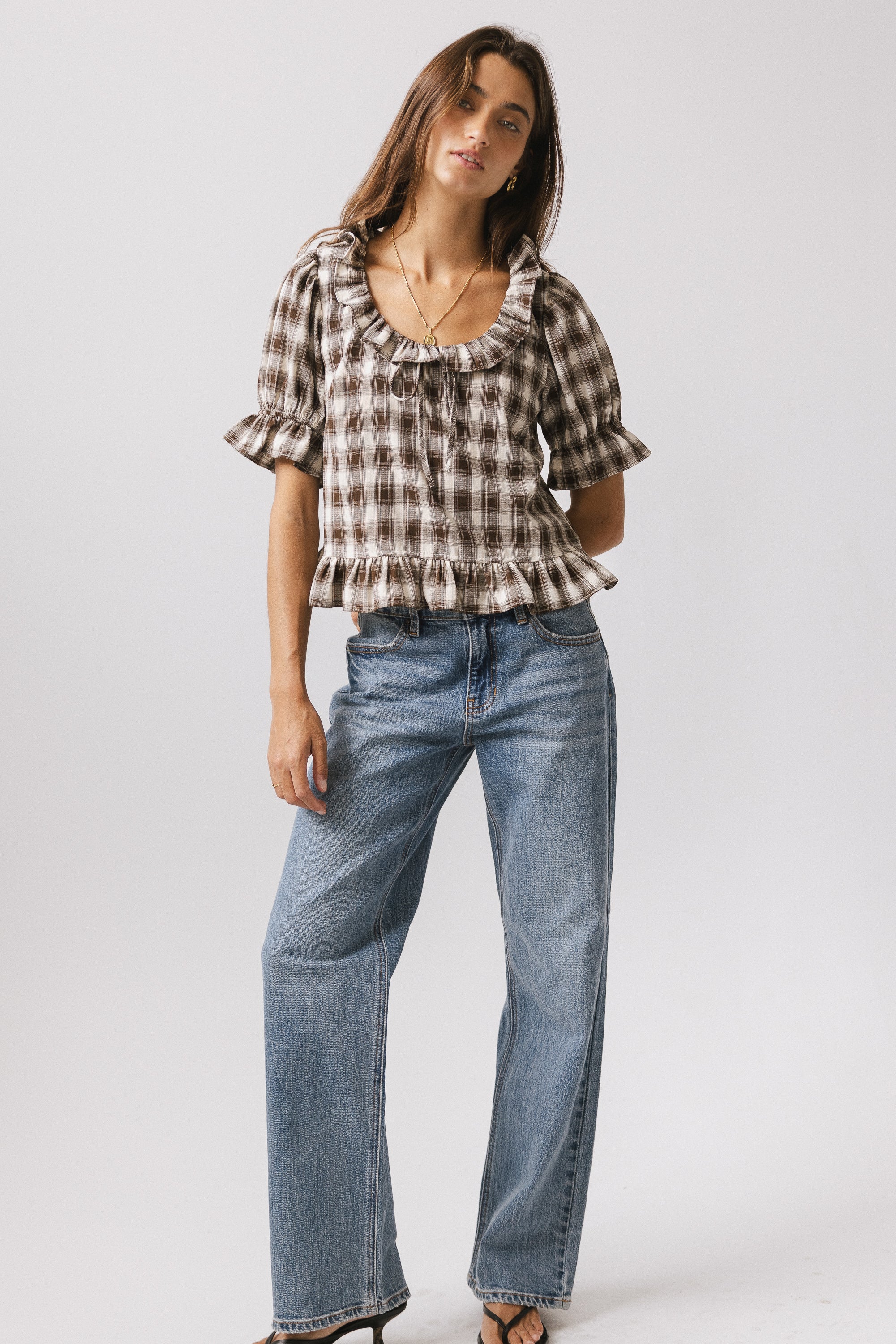 Liam Plaid Blouse - Image 7
