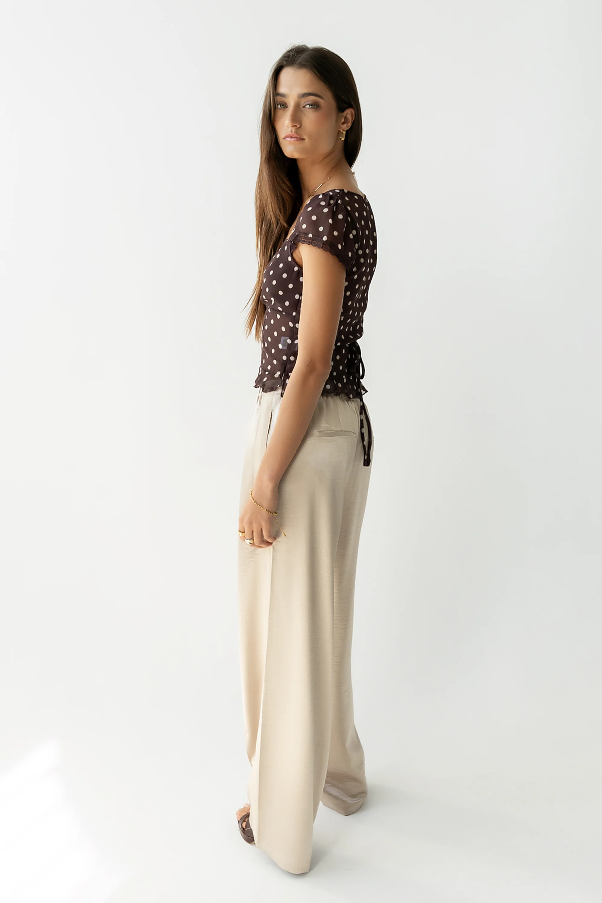 Liam Sheer Polka Dot Top - FINAL SALE - Image 8
