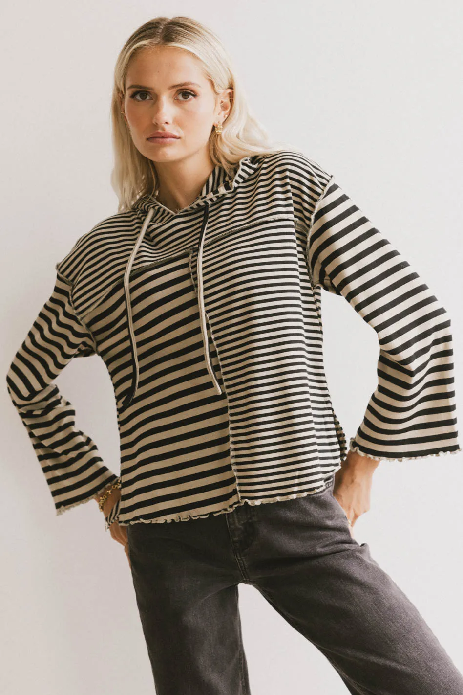 Libby Striped Hoodie - FINAL SALE - Image 5