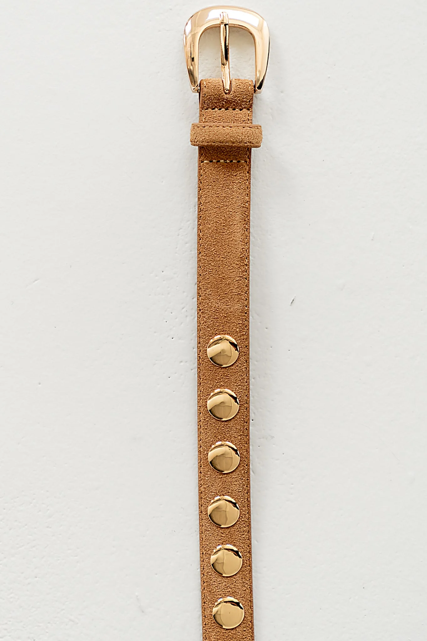 Lilah Studded Belt in Camel - Image 2