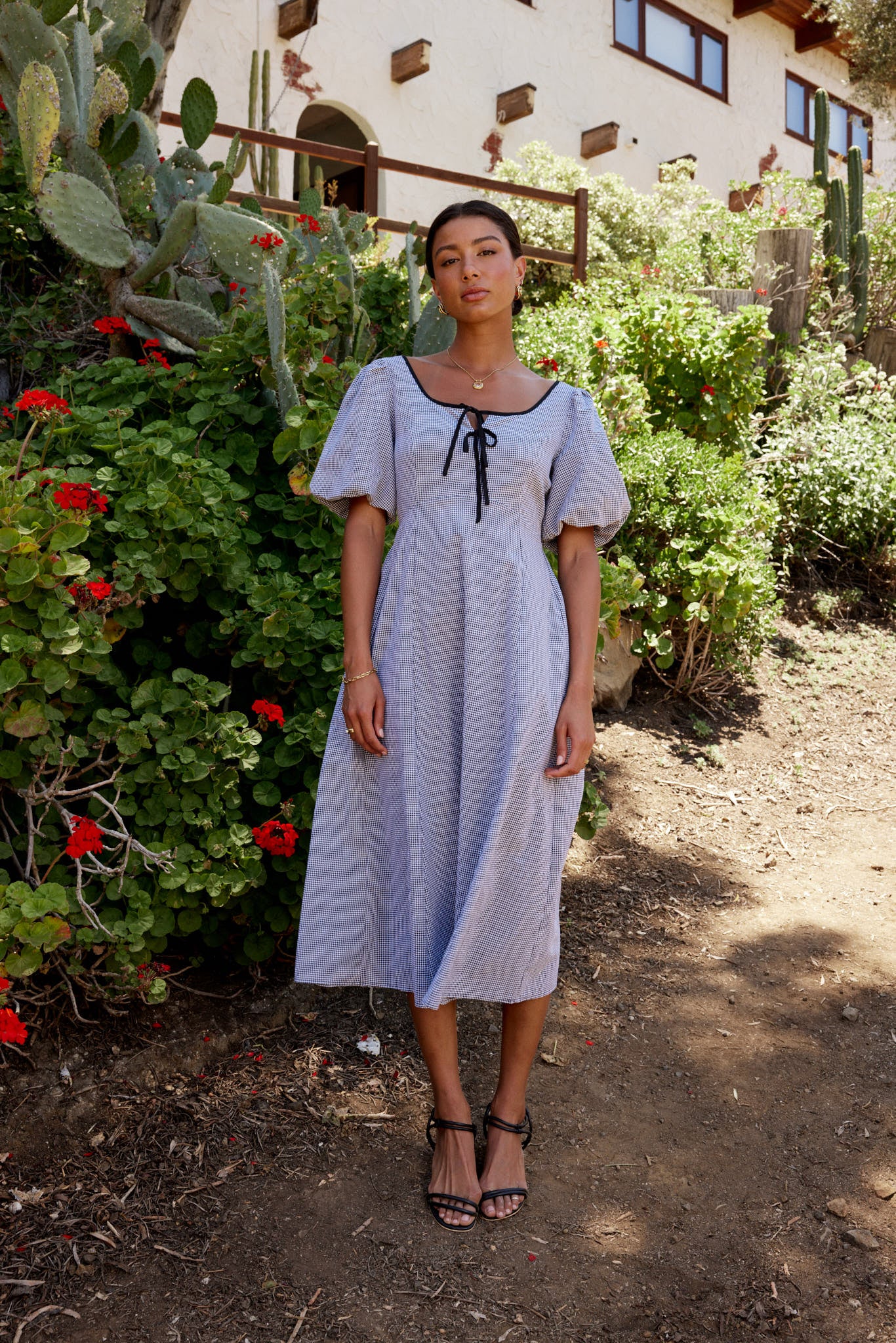 Lilia Gingham Maxi Dress - FINAL SALE - Image 4