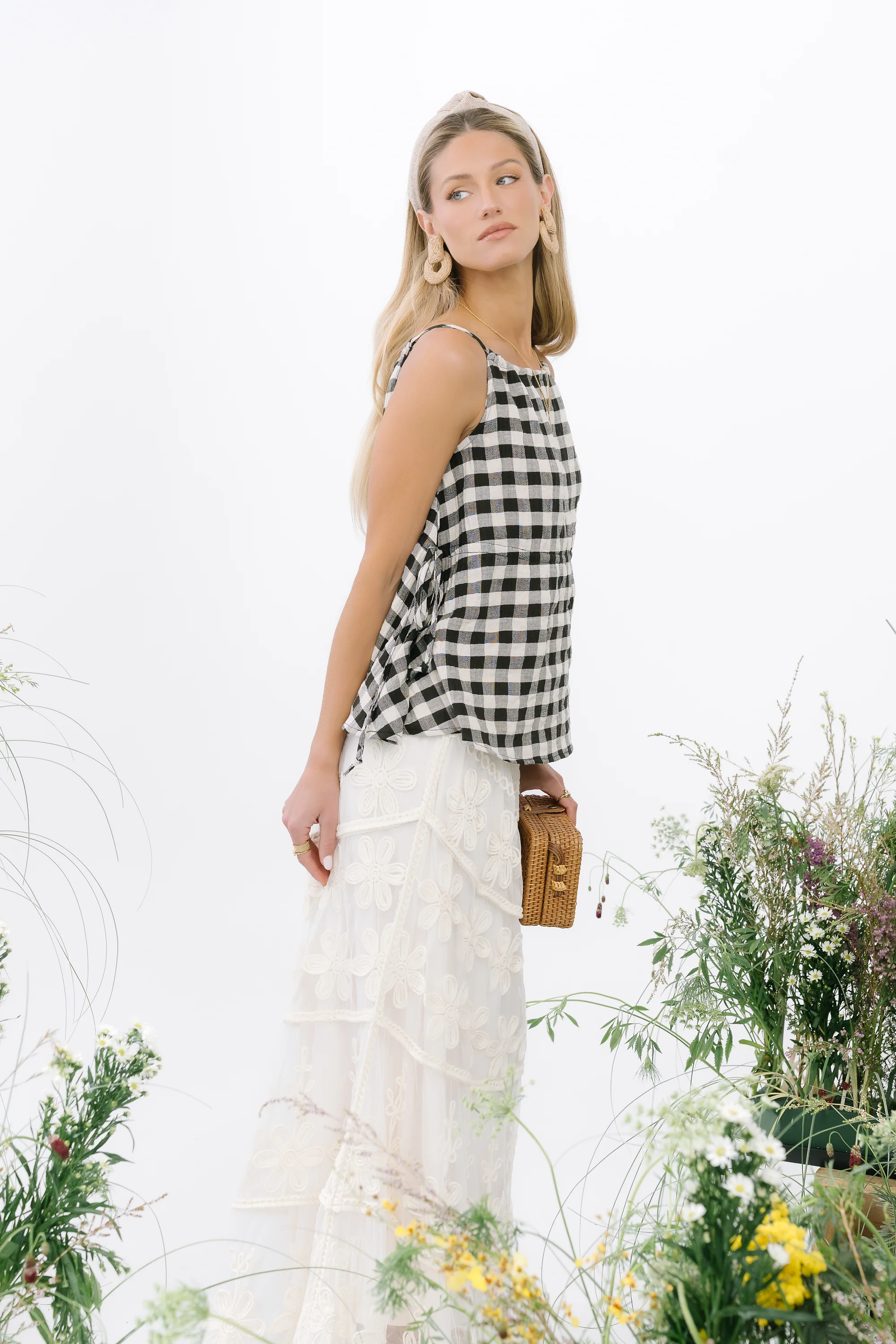 Lily Gingham Tank Top - Image 8