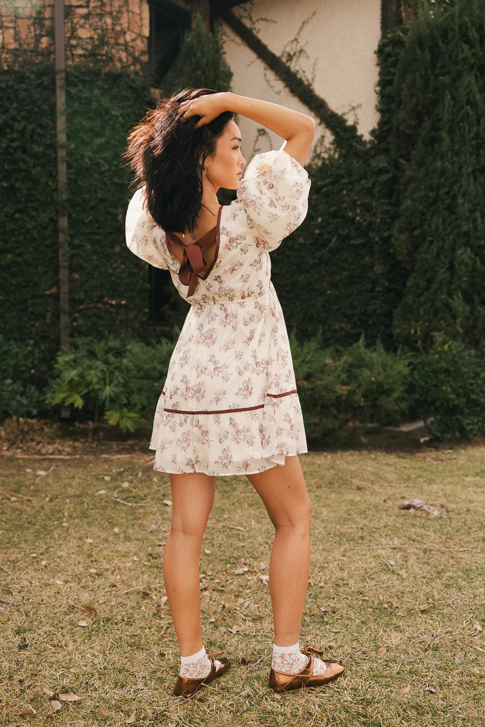 Lincoln Ribbon Trim Mini Dress - FINAL SALE - Image 6