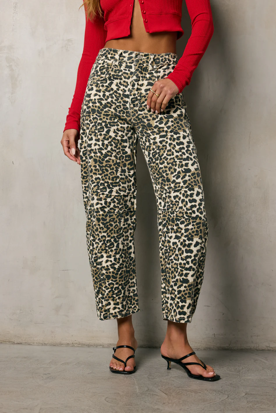 Lisette Barrel Jean in Leopard - FINAL SALE - Image 3