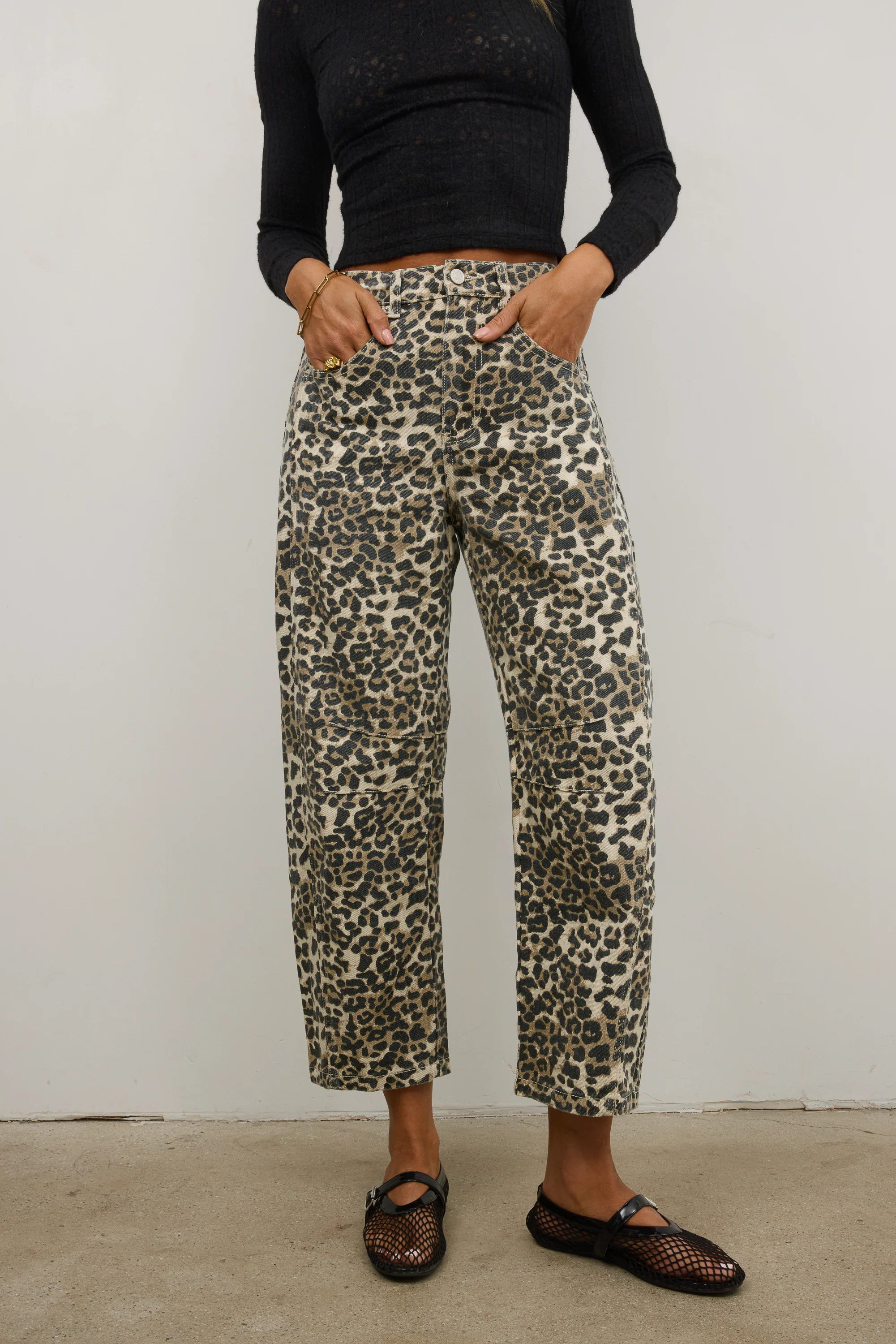 Lisette Barrel Jean in Leopard - FINAL SALE - Image 5