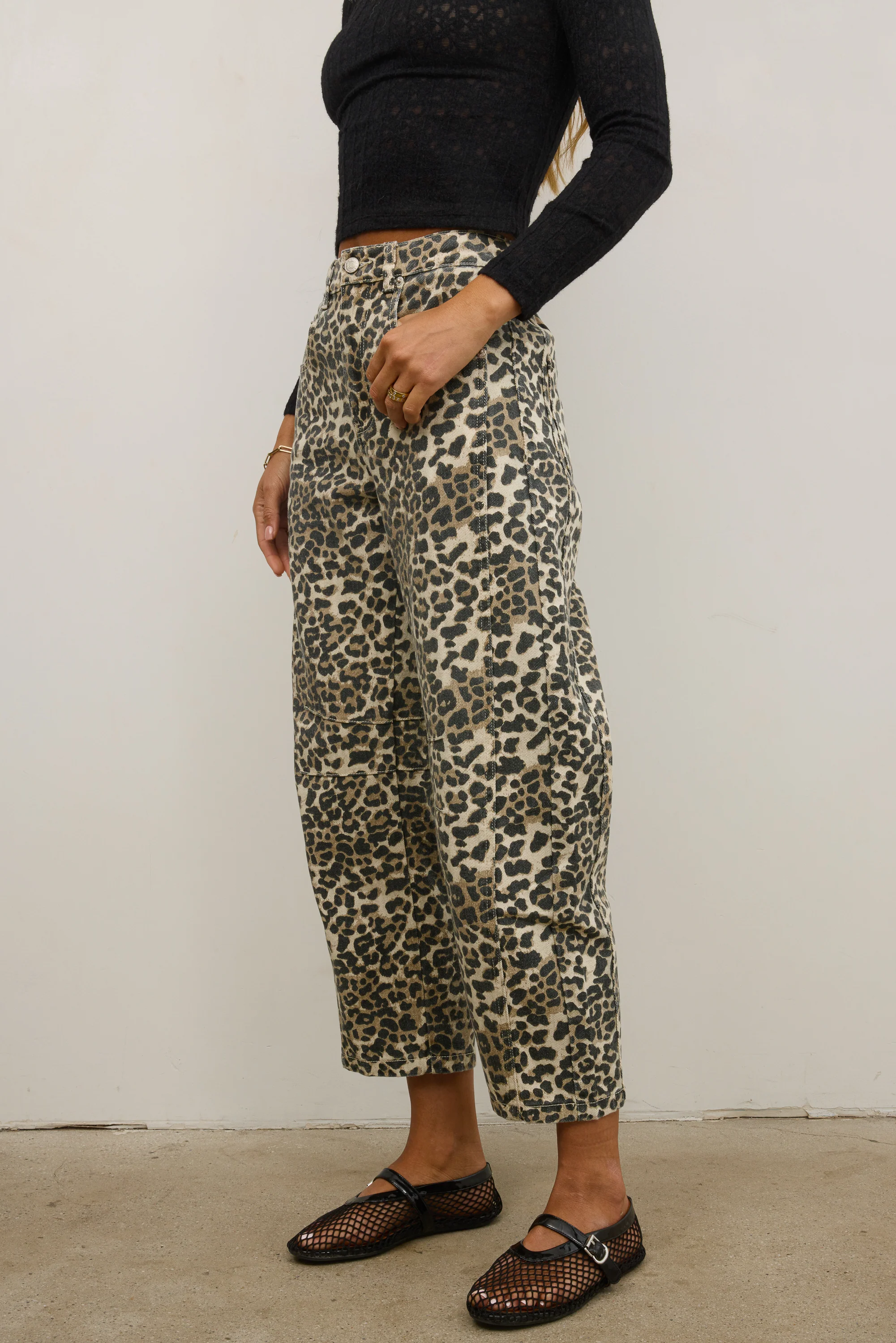 Lisette Barrel Jean in Leopard - FINAL SALE - Image 6