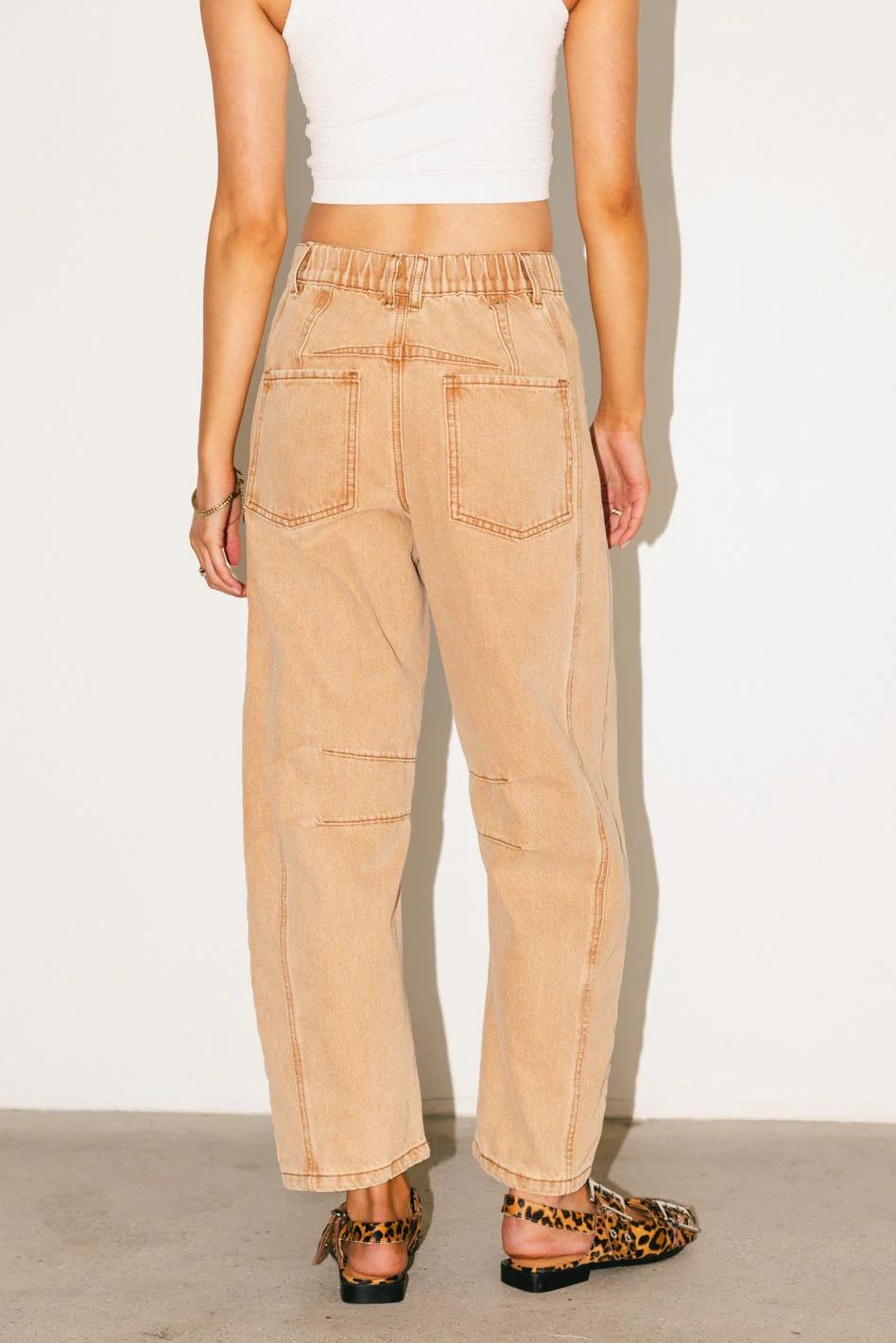 Lisette Barrel Jean in Rust - FINAL SALE - Image 3