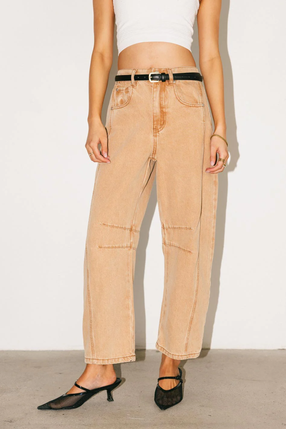 Lisette Barrel Jean in Rust - FINAL SALE - Image 4