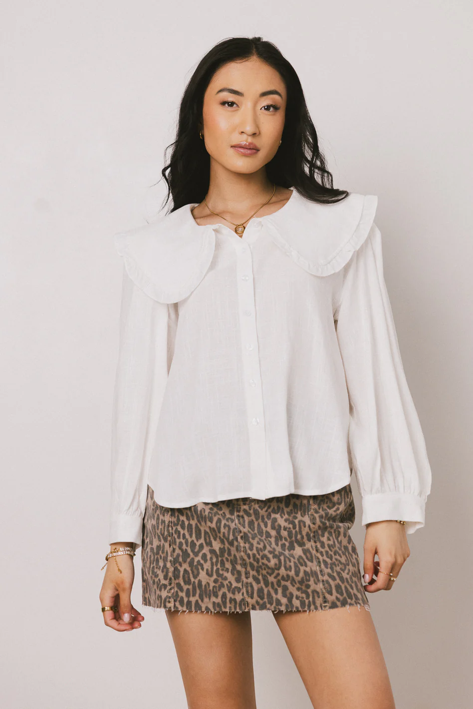 Liza Collared Button Up - FINAL SALE - Image 3