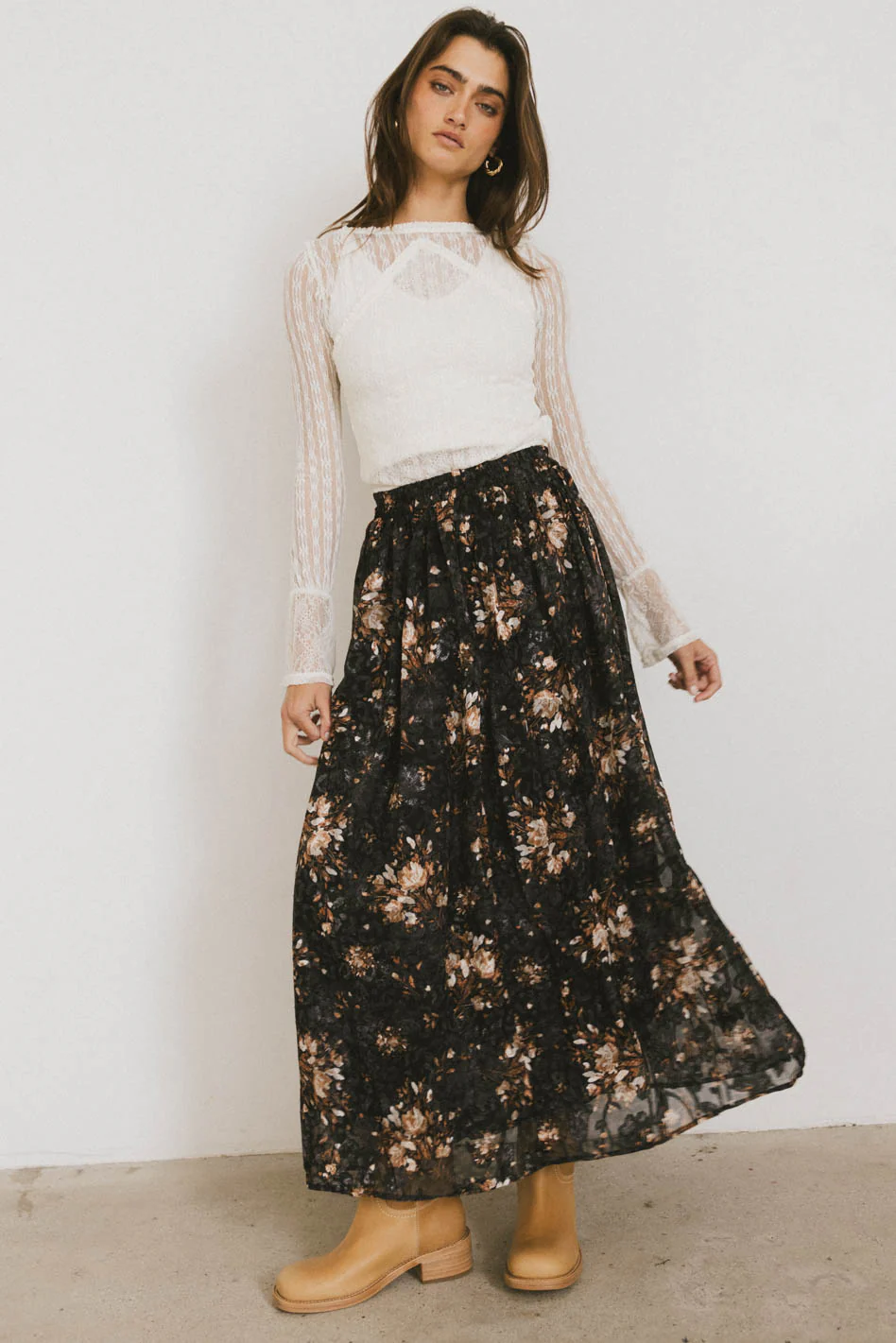 Llara Floral Maxi Skirt - FINAL SALE - Image 5