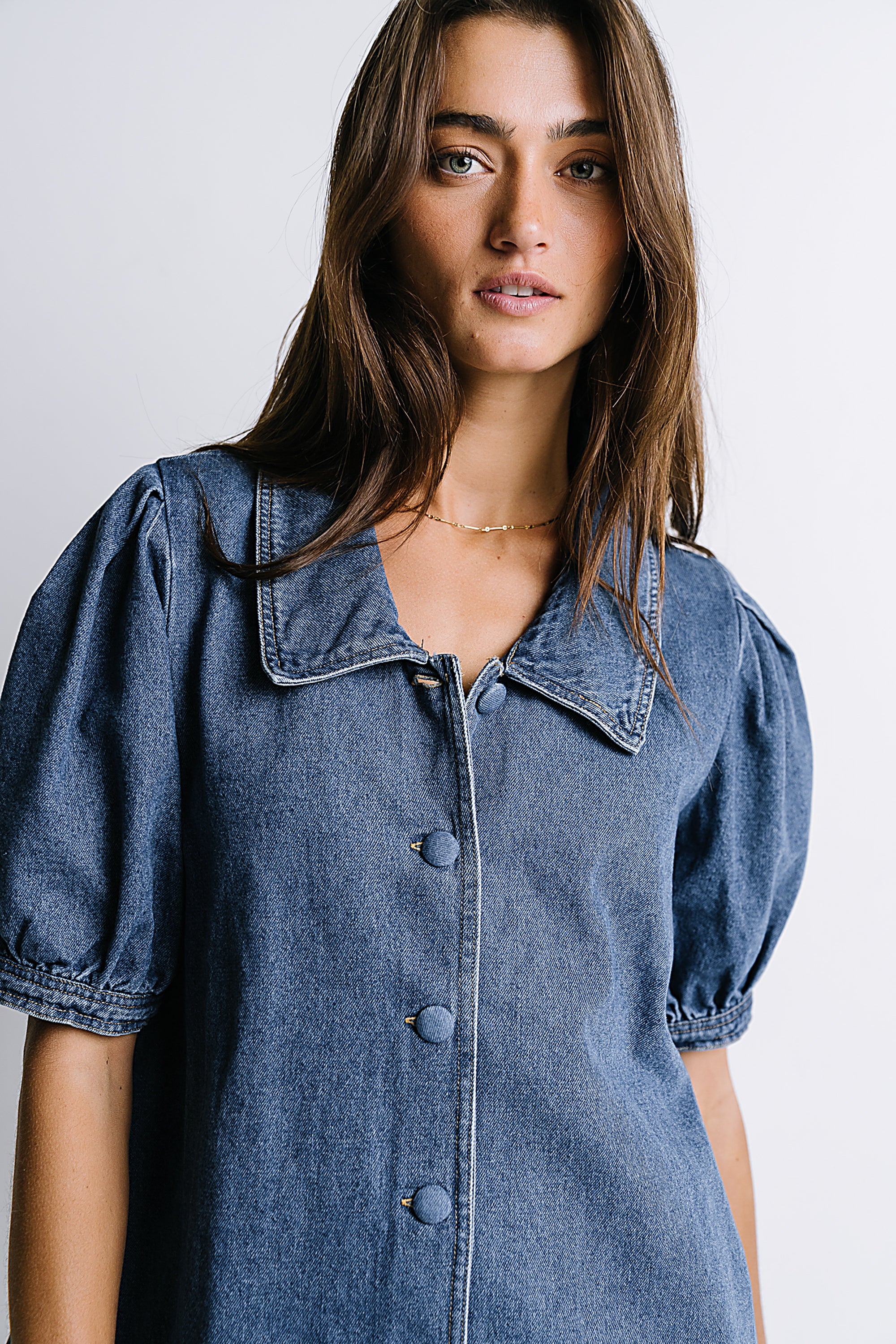 Lola Denim Baby Doll Dress - FINAL SALE - Image 6