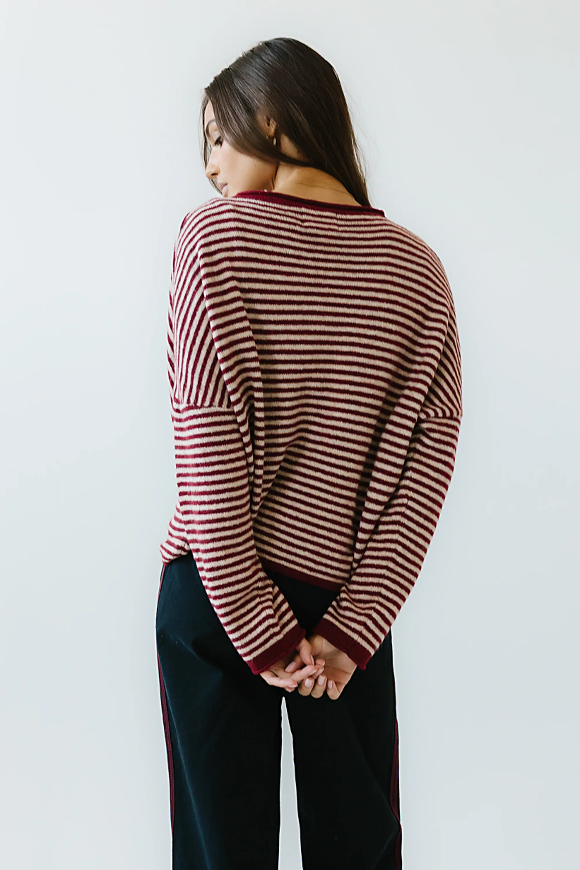 Lola Striped Sweater in Red - FINAL SALE - Image 3
