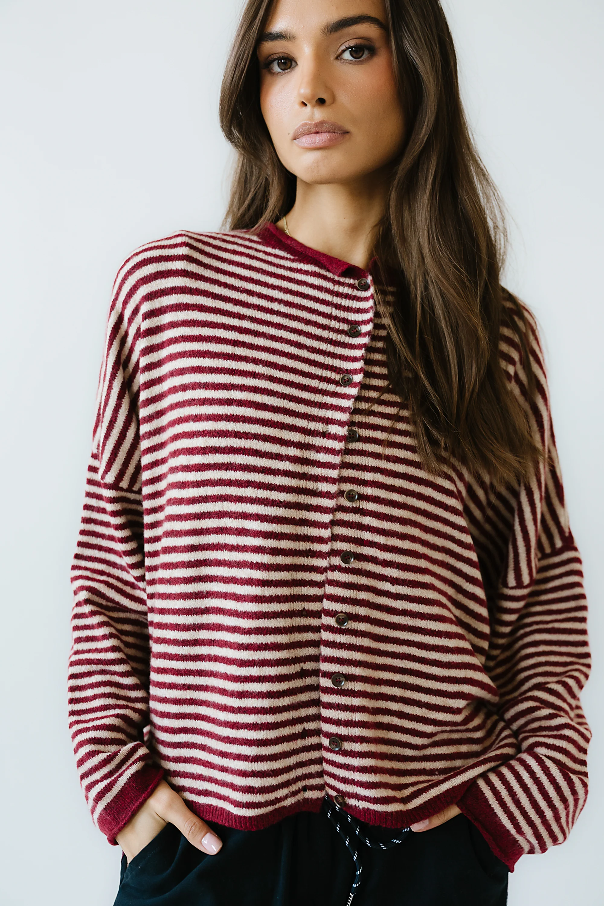 Lola Striped Sweater in Red - FINAL SALE - Image 4