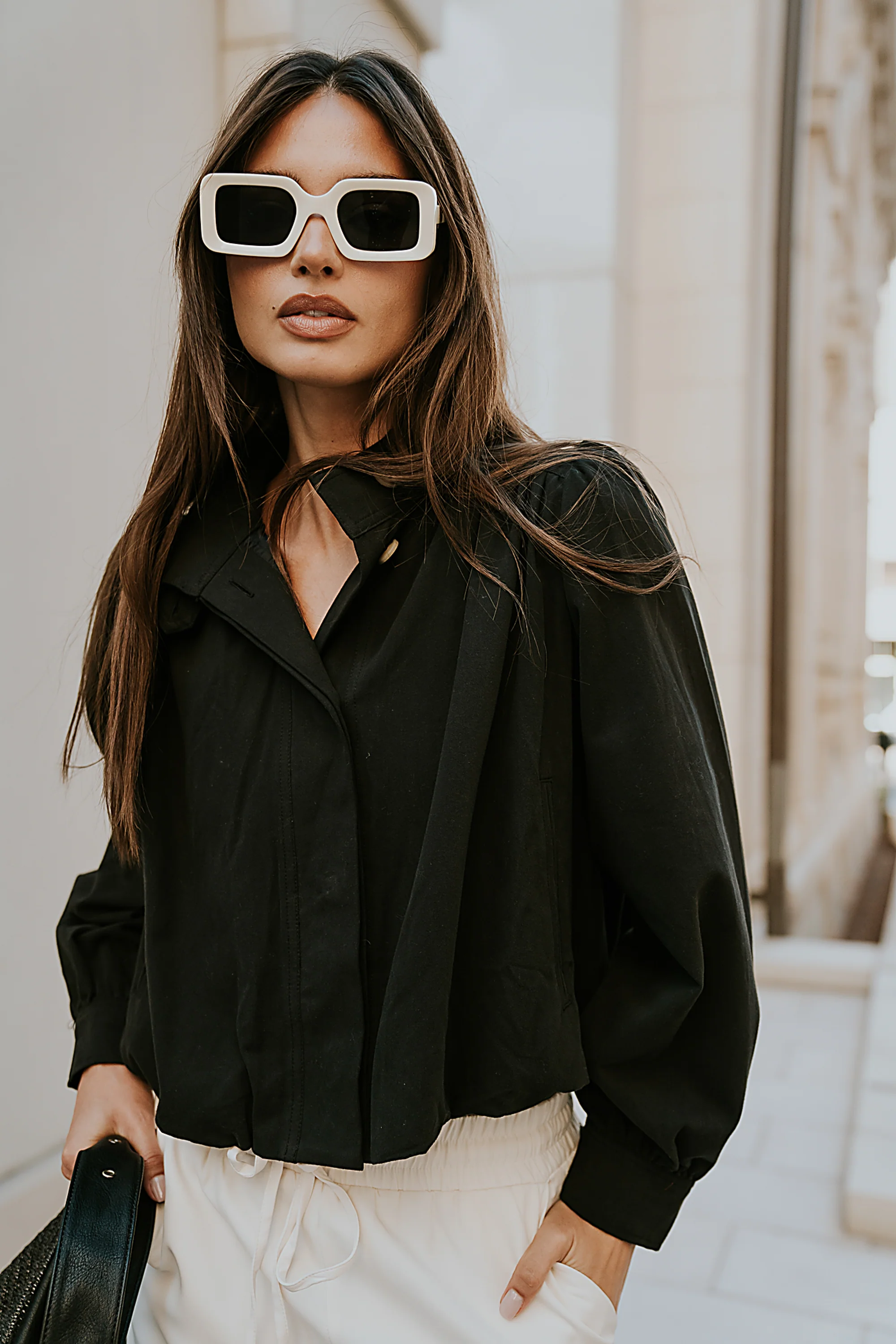 Londyn Bubble Jacket in Black - FINAL SALE - Image 6