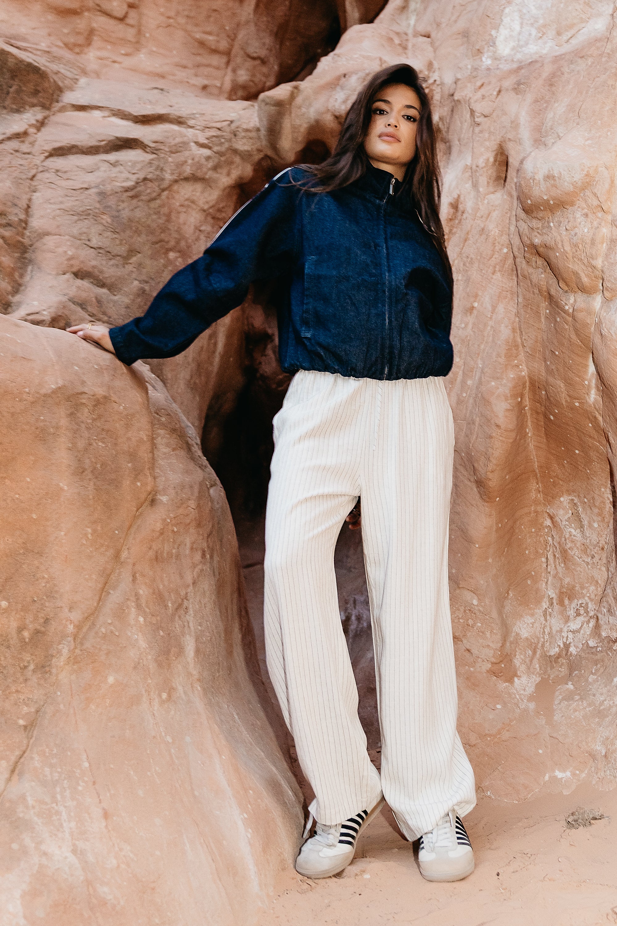 Lottie Striped Wide Leg Pants - Image 5