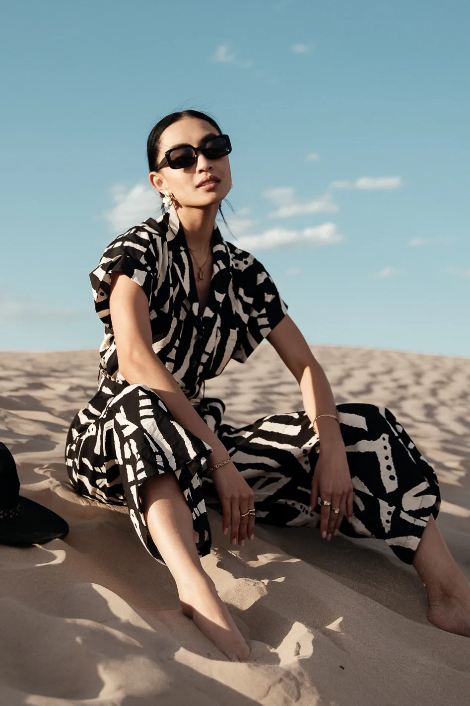 Luca Abstract Print Jumpsuit - FINAL SALE - Image 2