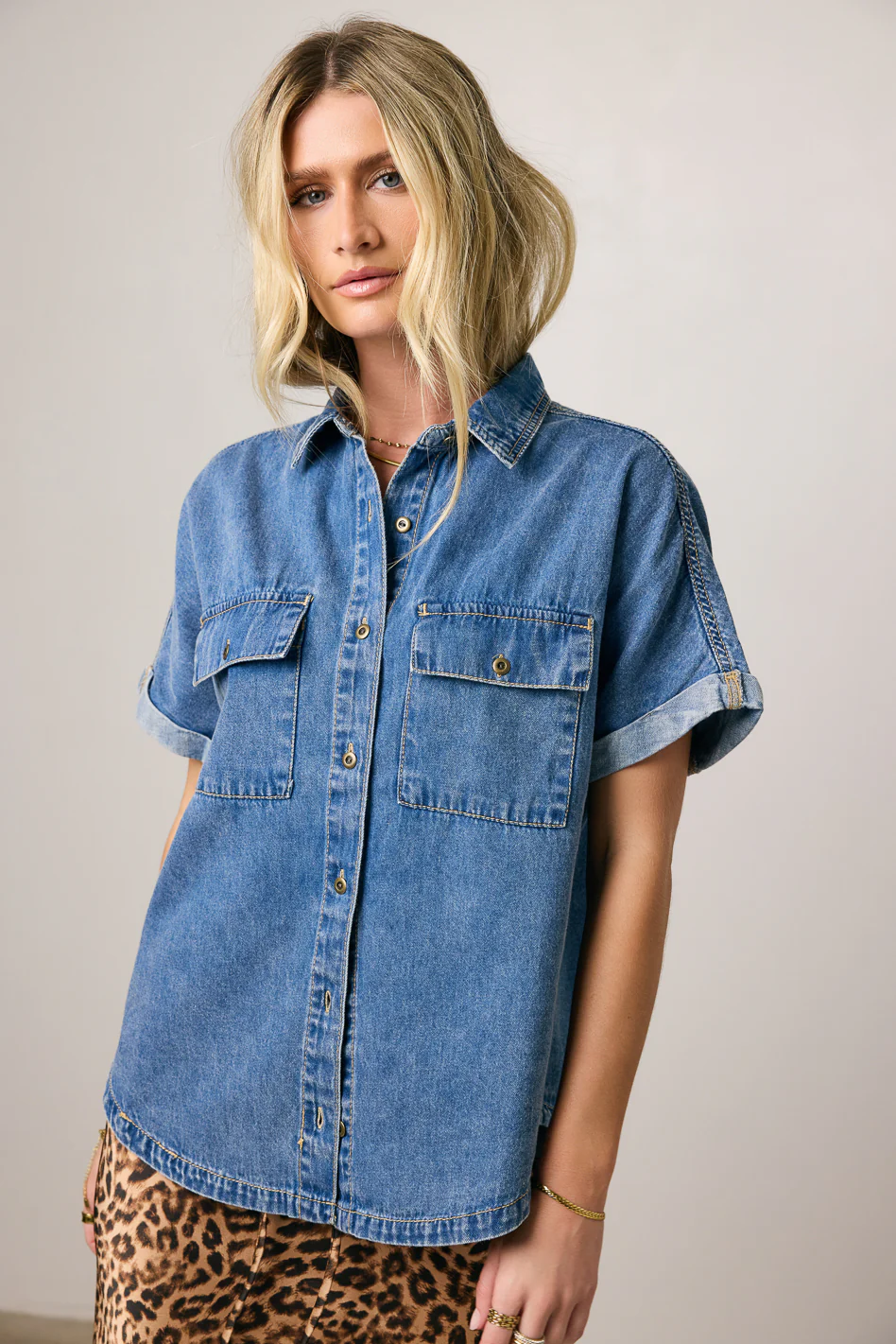 Luca Denim Button Up - FINAL SALE - Image 7