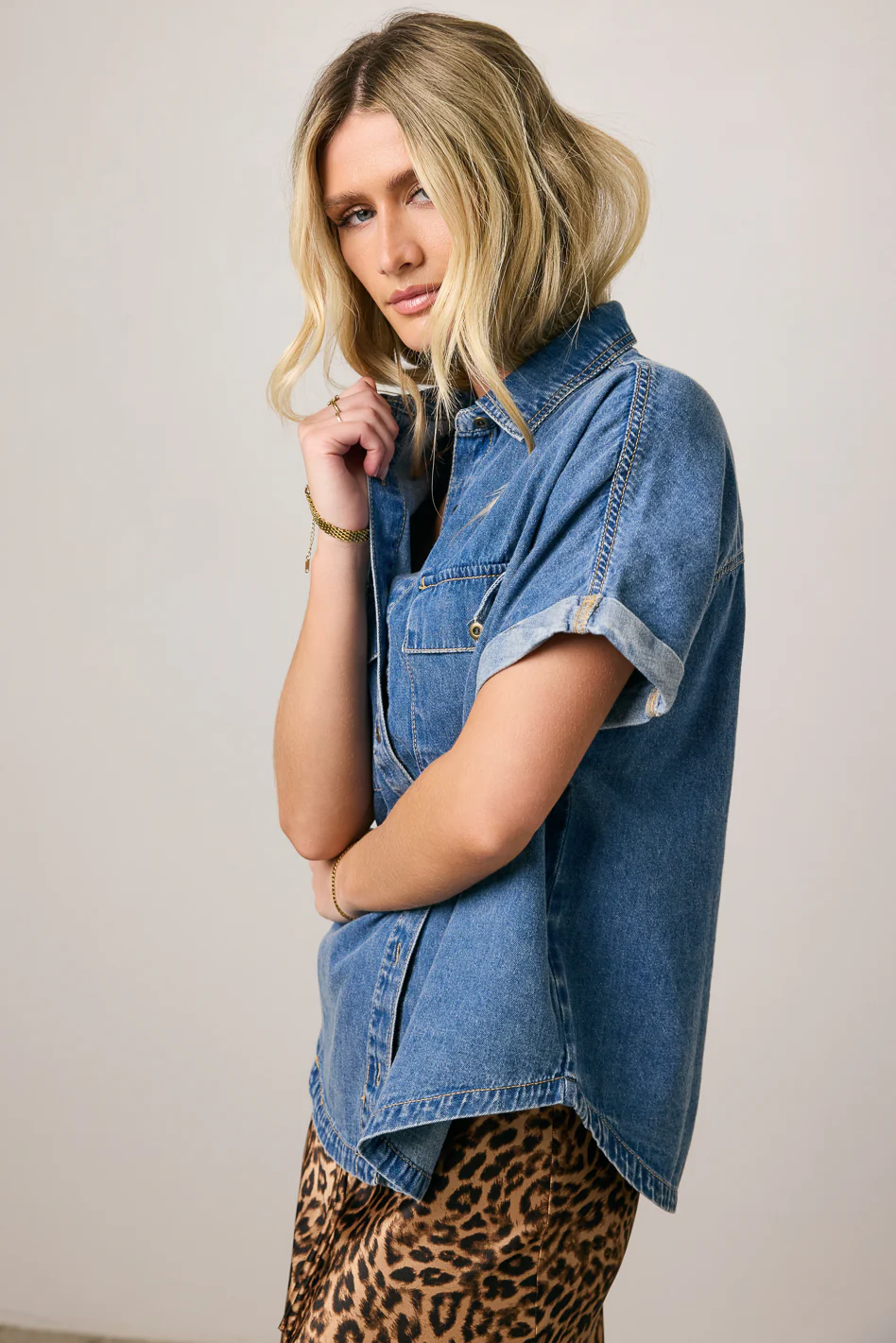 Luca Denim Button Up - FINAL SALE - Image 8