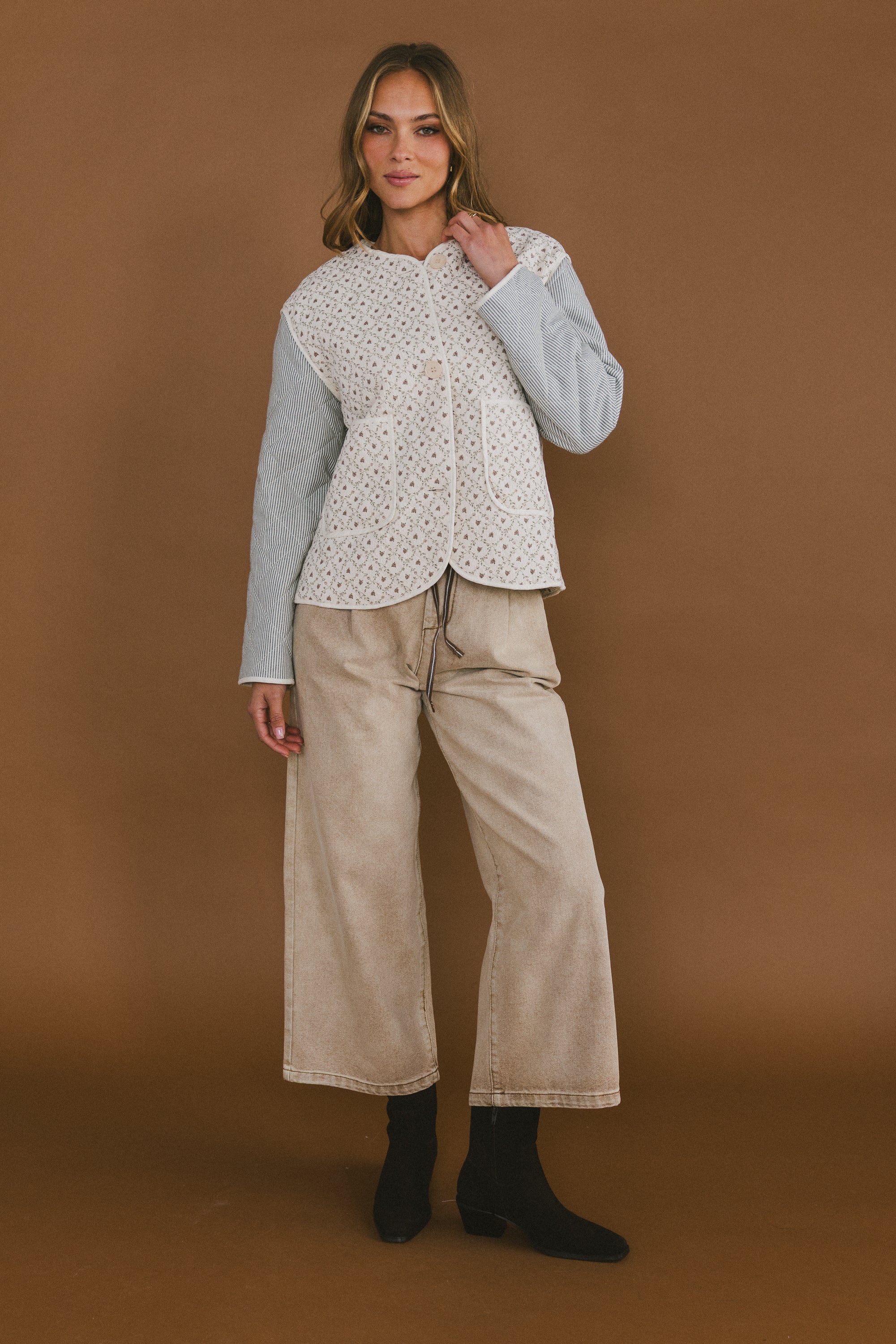 Lucas Quilted Jacket in Forest - Image 10