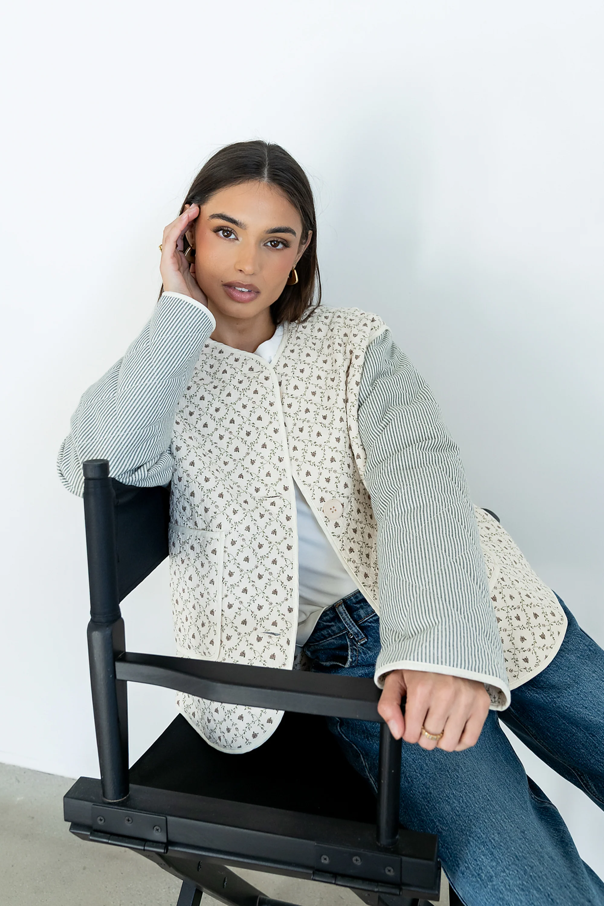 Lucas Quilted Jacket in Forest - Image 4