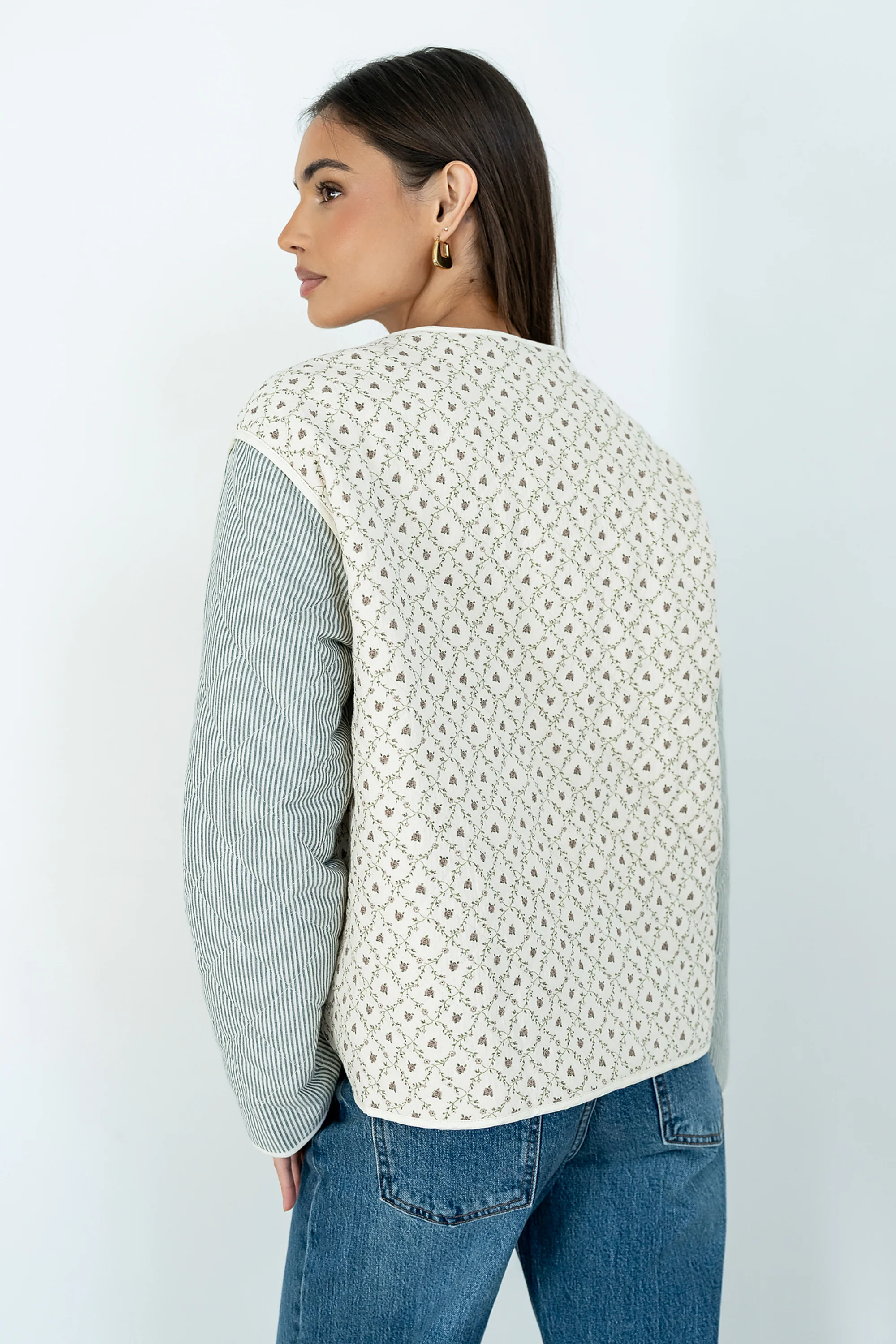 Lucas Quilted Jacket in Forest - Image 6