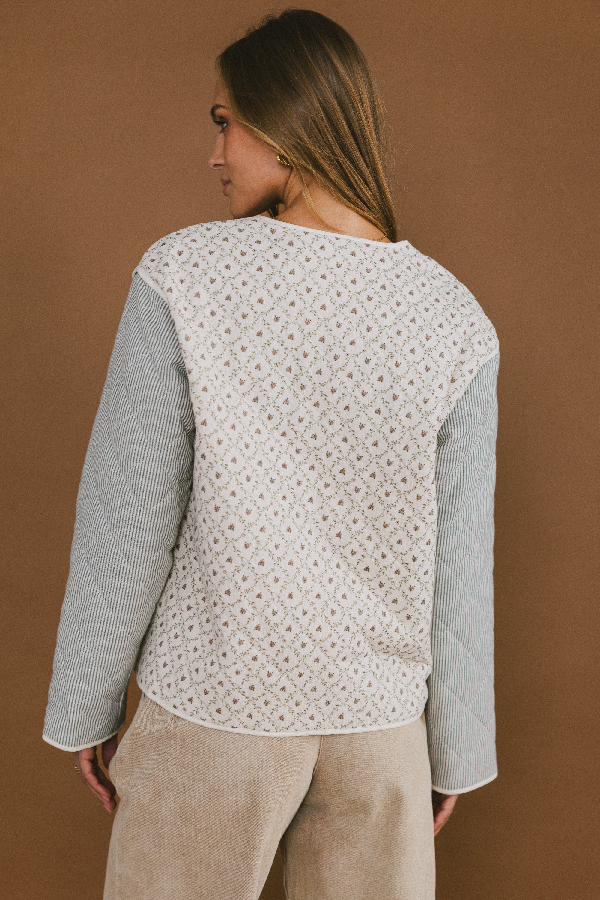 Lucas Quilted Jacket in Forest - Image 8