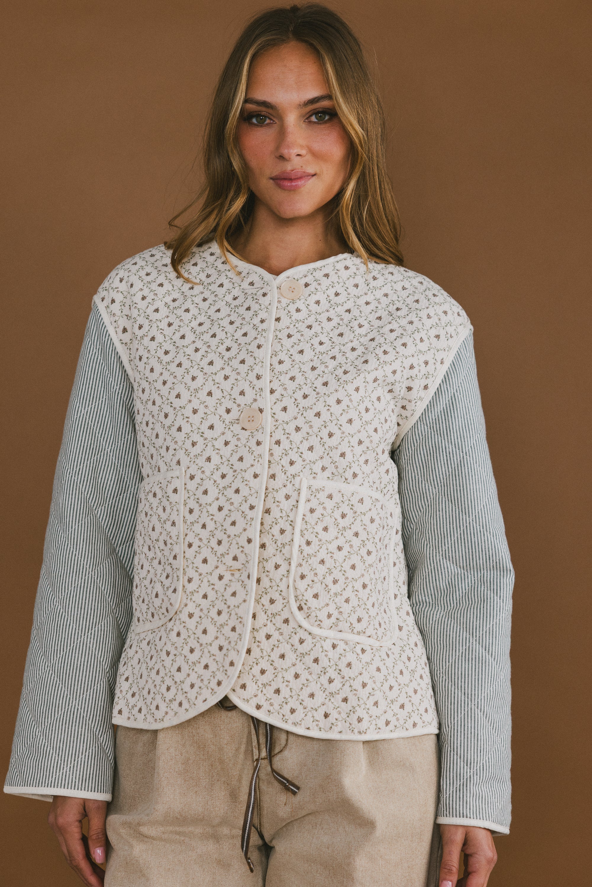 Lucas Quilted Jacket in Forest - Image 9